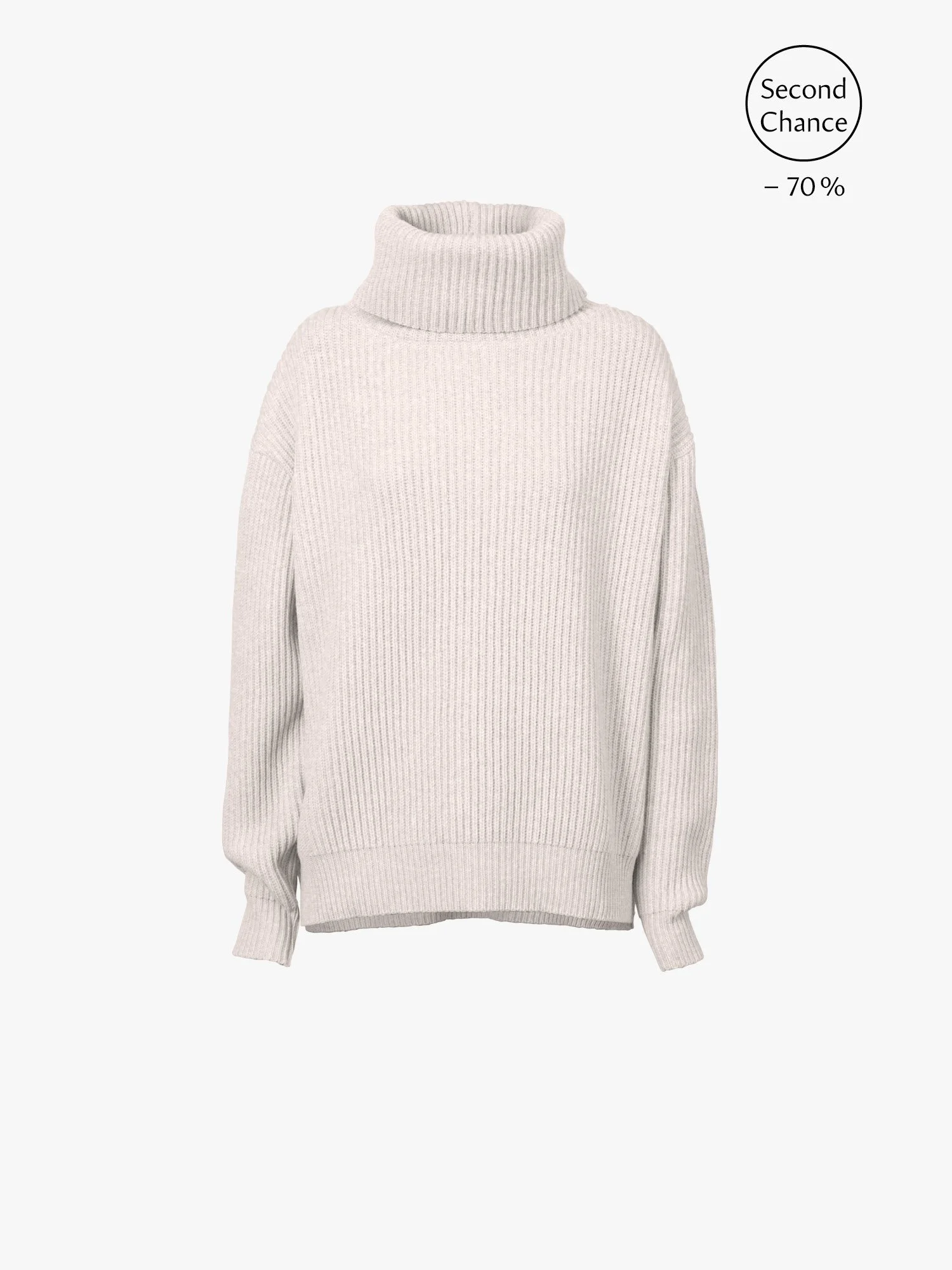 Turtleneck 12.24 Superfine Merino/Cashmere Hellbraun mel.