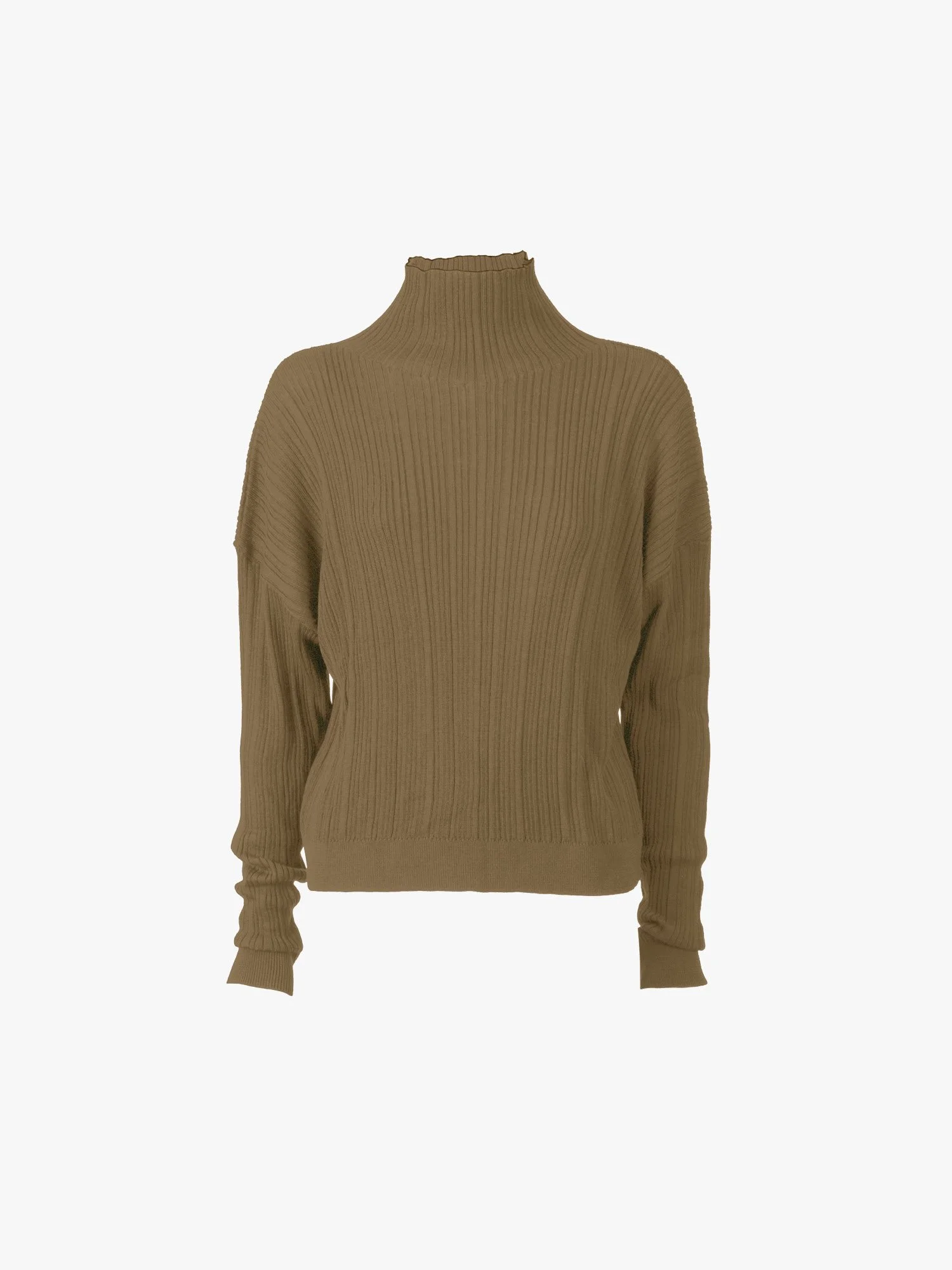 Turtleneck 2 Fine Merino Ocker