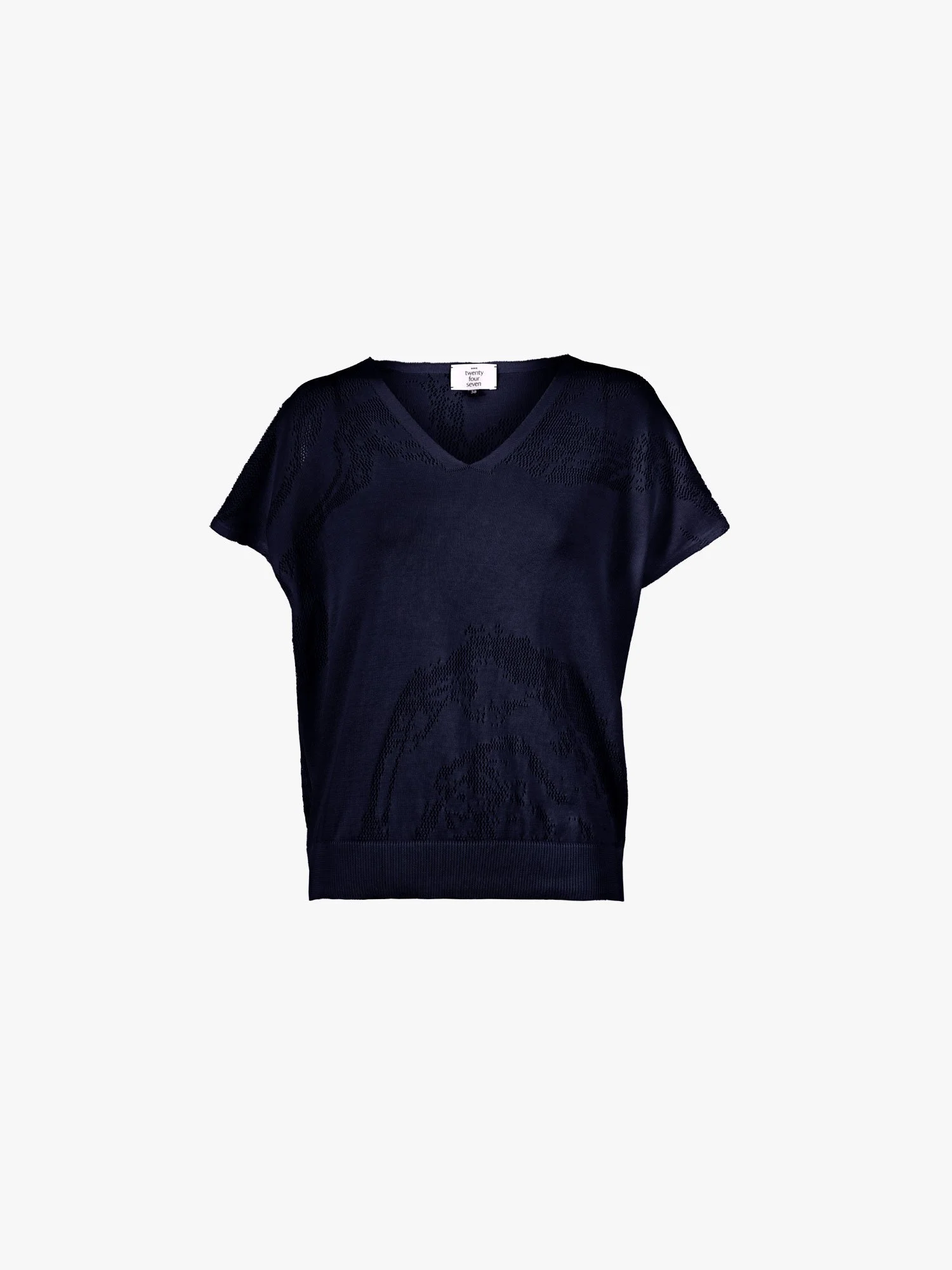 T-Shirt 2 "Summer Splash" Cotton Navy