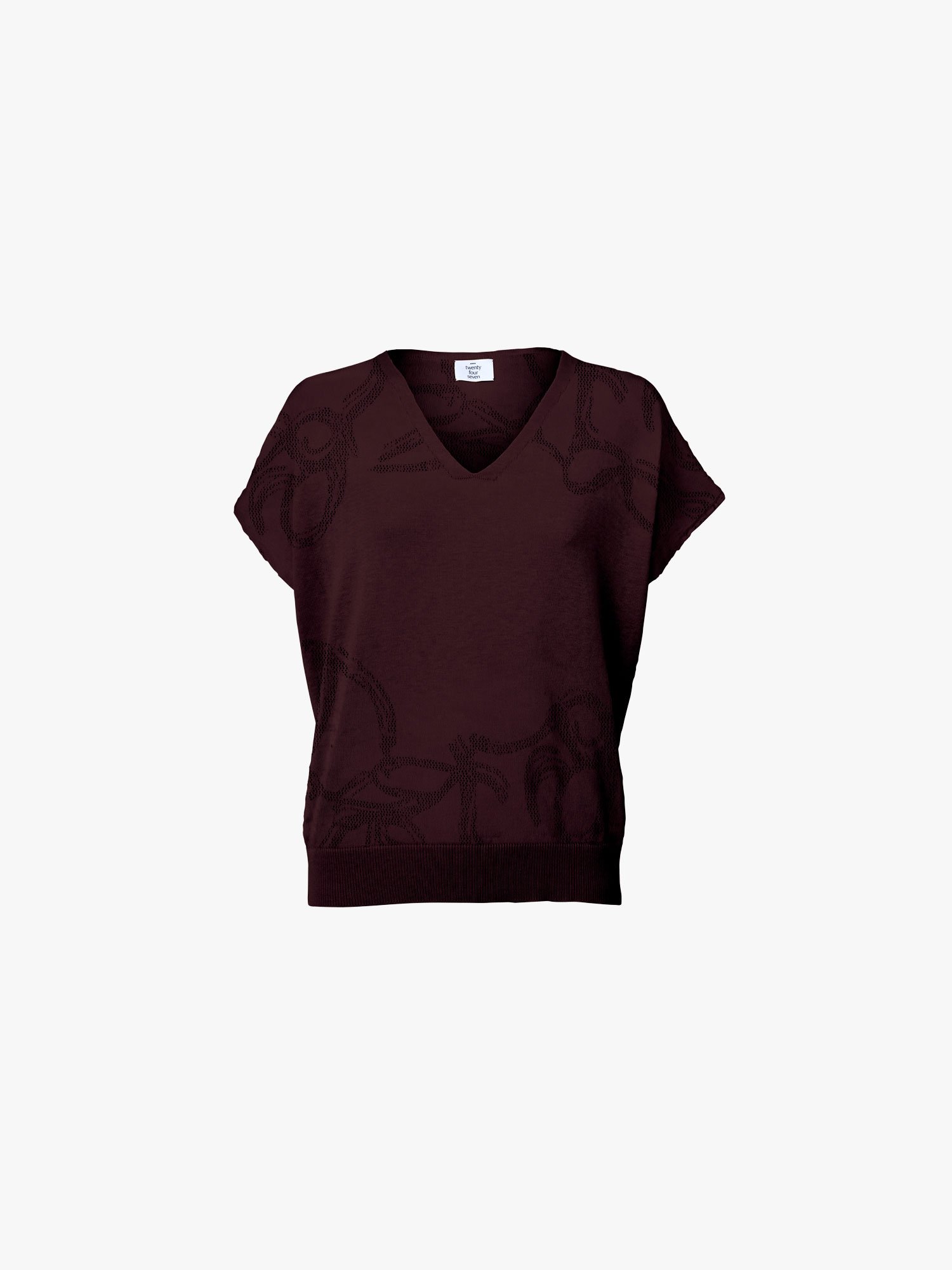 T-Shirt 2 "Summer Veins" Bordeaux