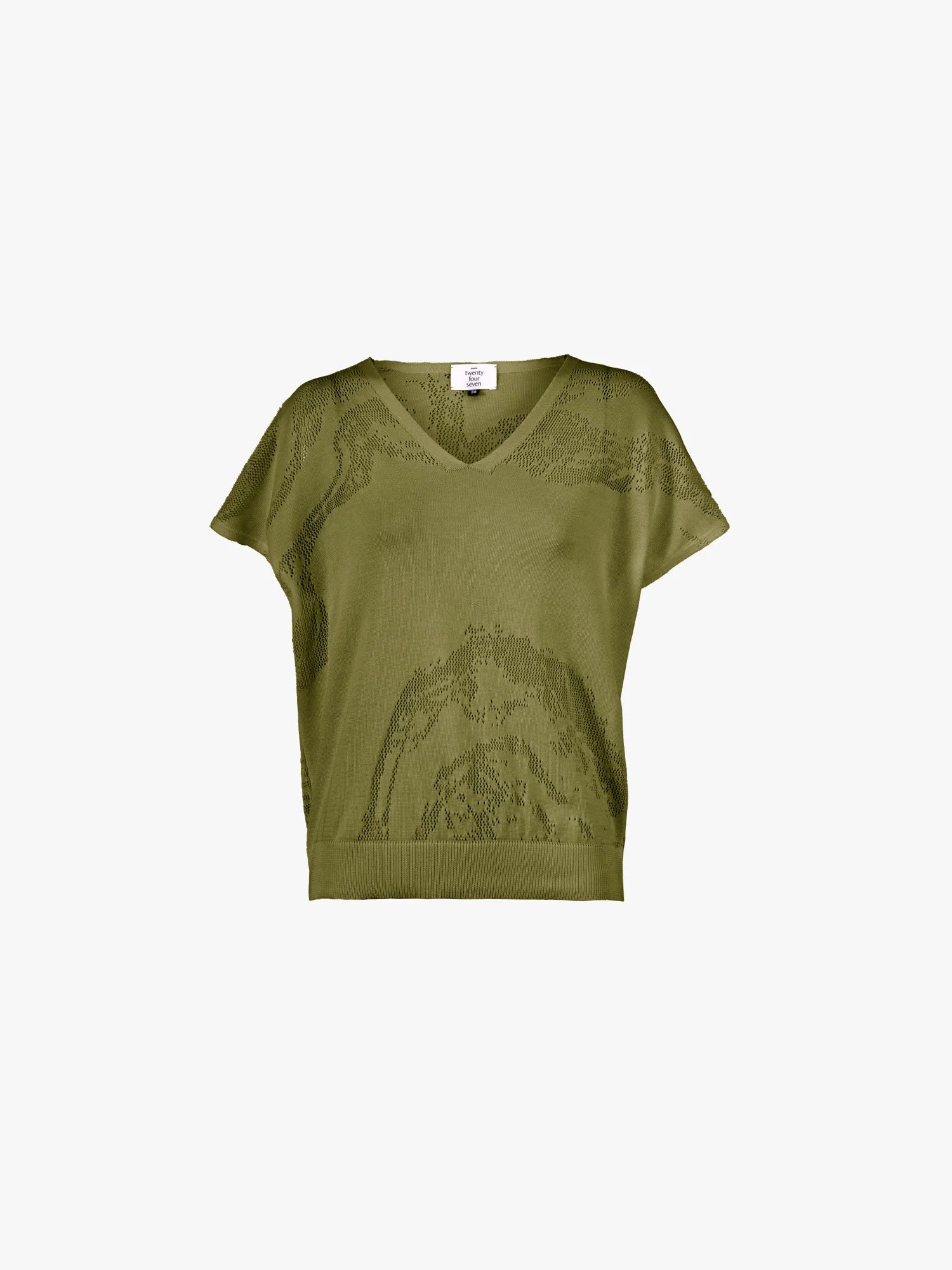 T-Shirt 2 "Summer Splash" Cotton Olive