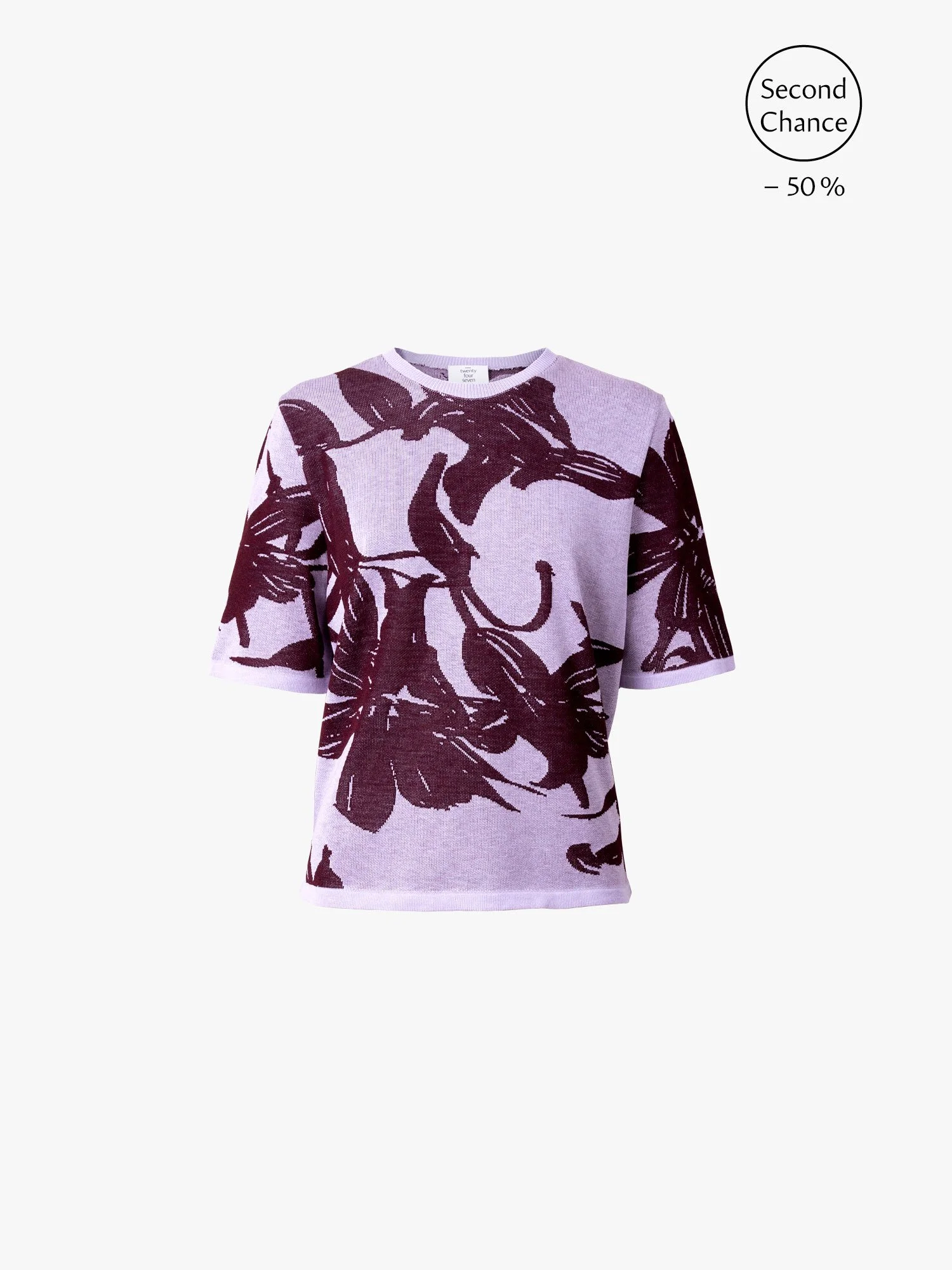 T-Shirt 10.27 Jacquard Lavendel/Aubergine