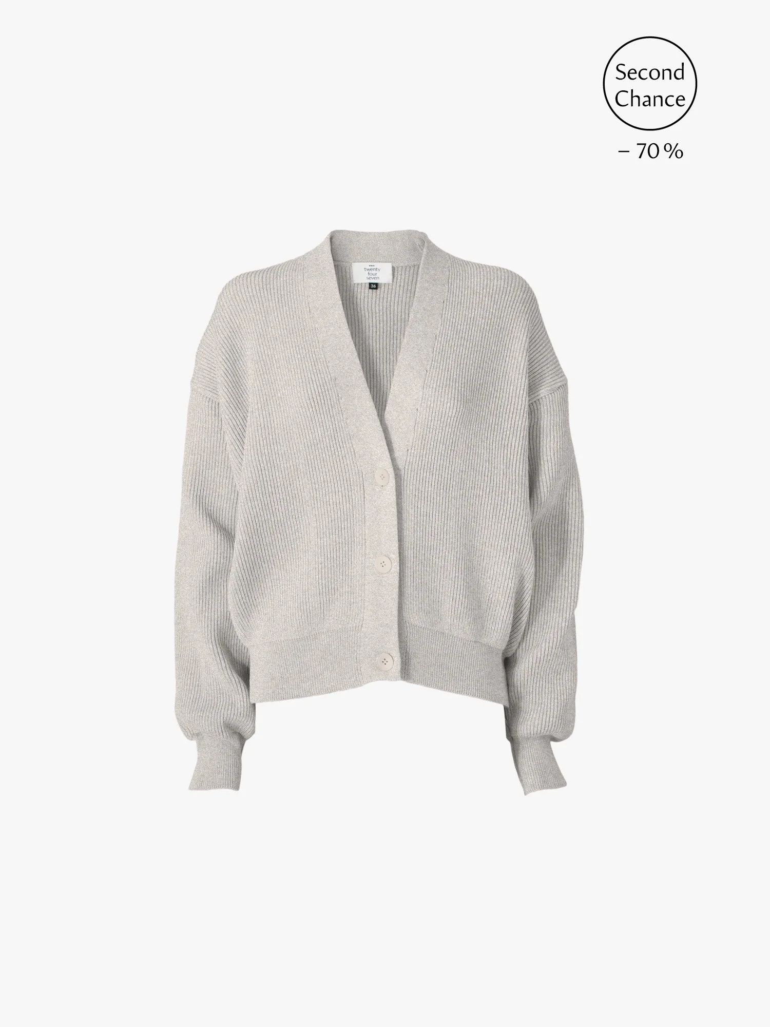 Cardigan 4.6 Merino Hellbraun mel.