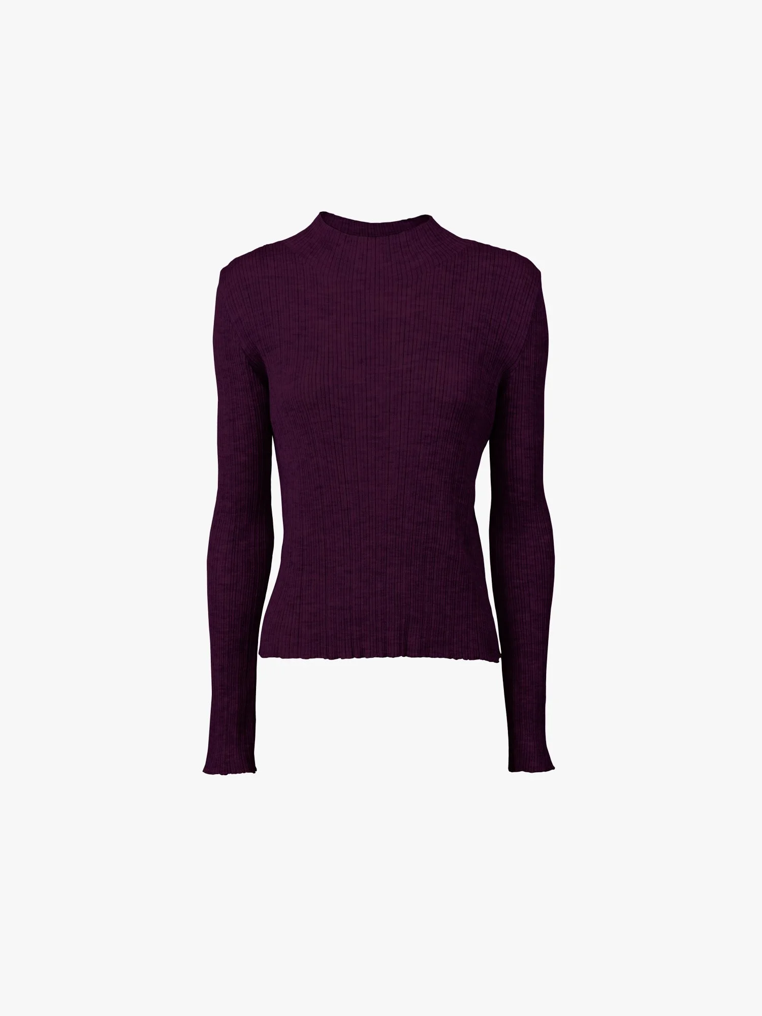 Turtleneck 7.32 Ultrafine Merino/Cashmere Aubergine