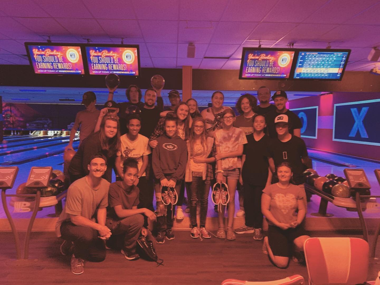 The gang was rippin&rsquo; strikes last night! So much fun bowling 🎳

See you August 10 for our next hangout 🤘🏻