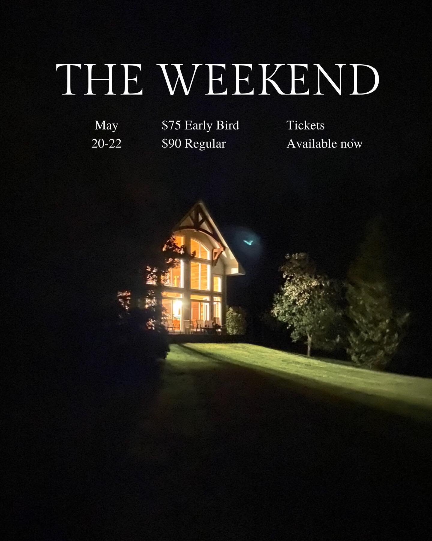 It&rsquo;s The Weekend you&rsquo;ve been waiting for! 🤩
Join us May 20-22 for The Weekend where we&rsquo;ll spend time relaxing, worshipping, and connecting together.  The Weekend will be in Wiarton hosted by Doug and Karen Guderian. Food and accomm