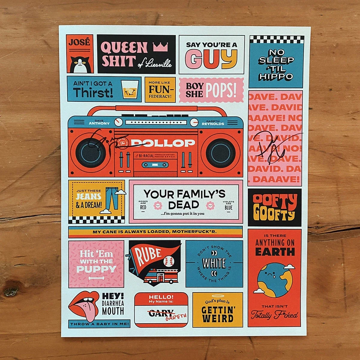 The Dollop Podcast 12"x15" Show Poster