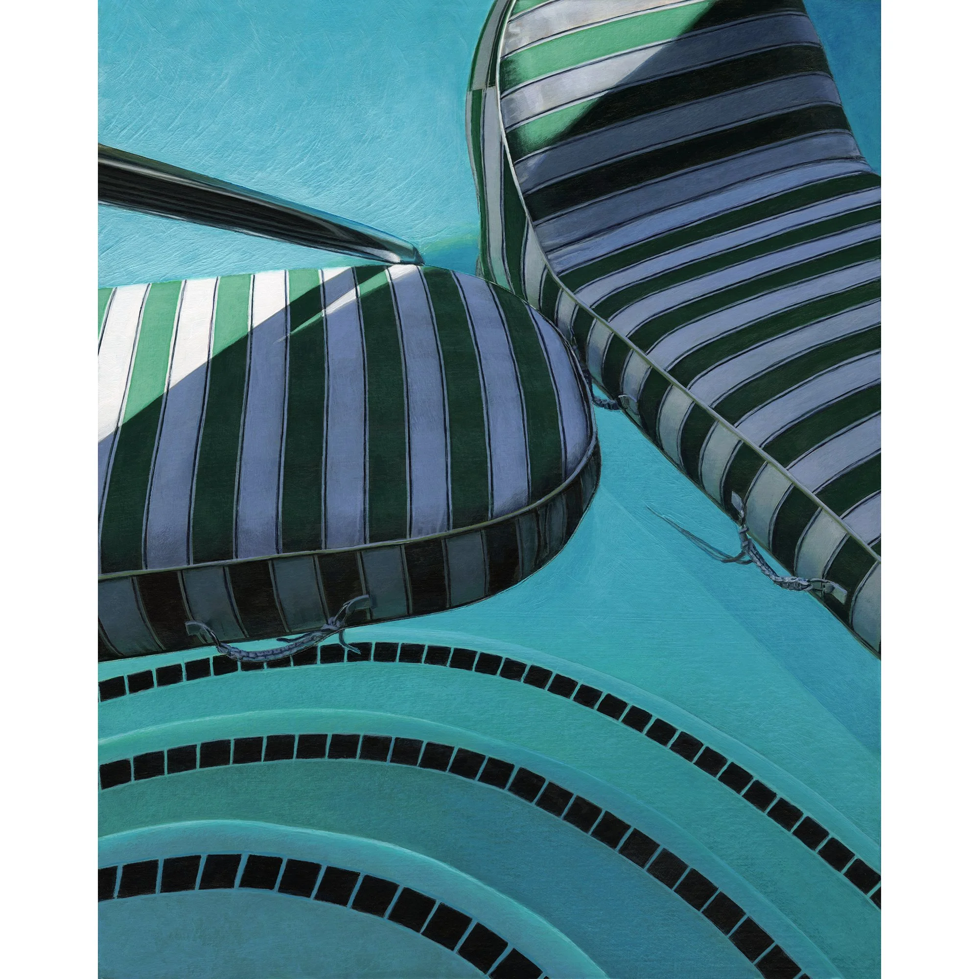Drifting Together, 8"x10", 2026
   original available at  Nahcotta   , Portsmouth, NH
