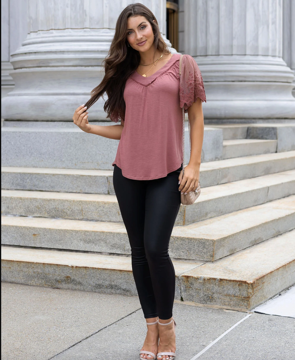 Vera Shift Top in Hot Pink - Grace and Lace