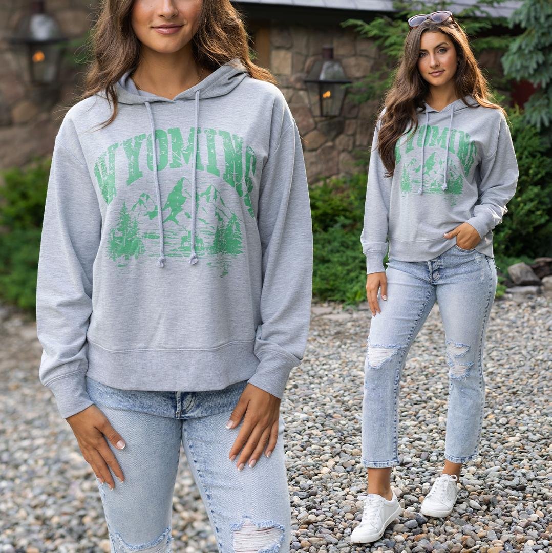 Grace & Lace Wyoming Graphic Hoodie