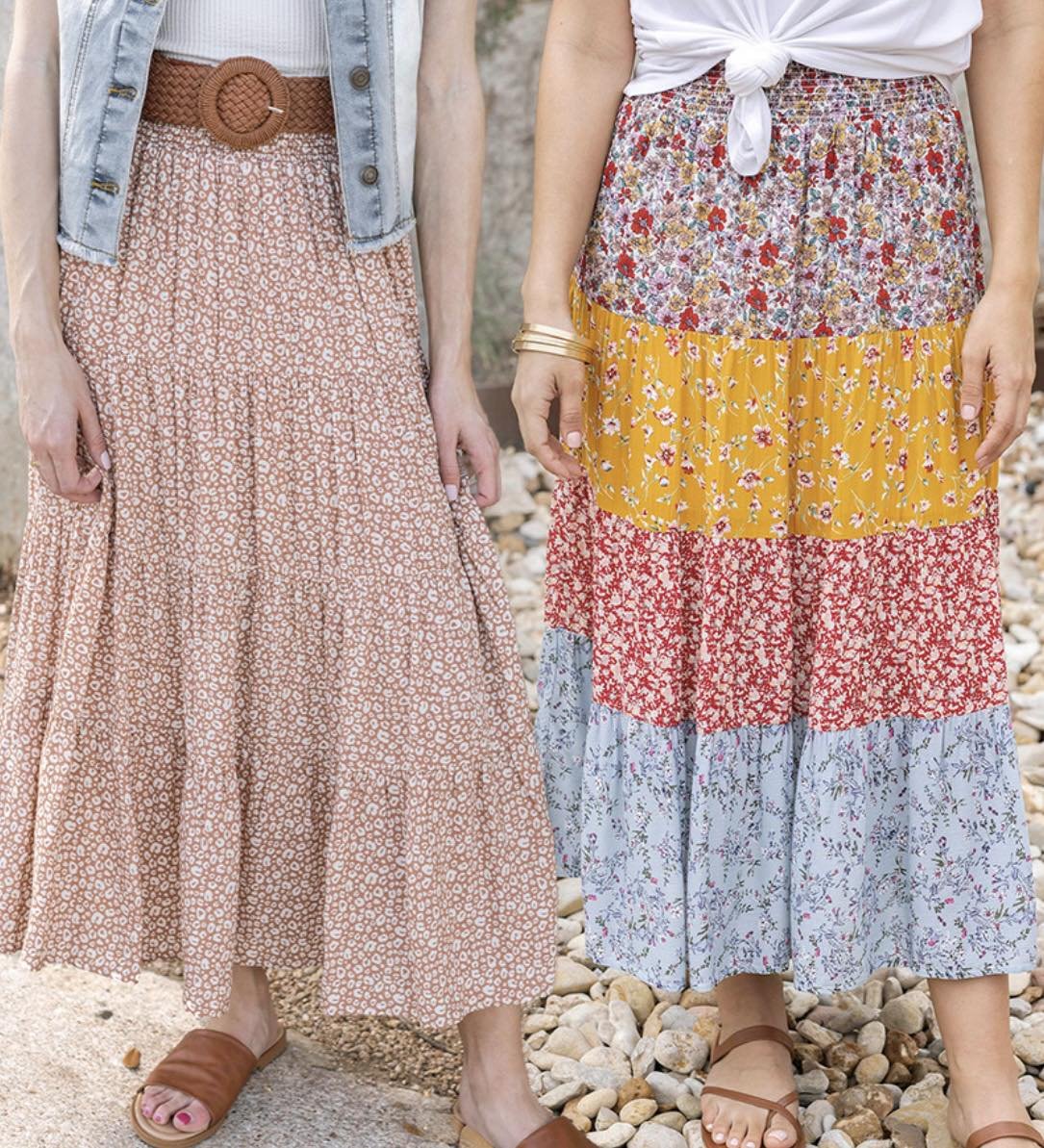 Grace & Lace Go-To Tiered Skirt