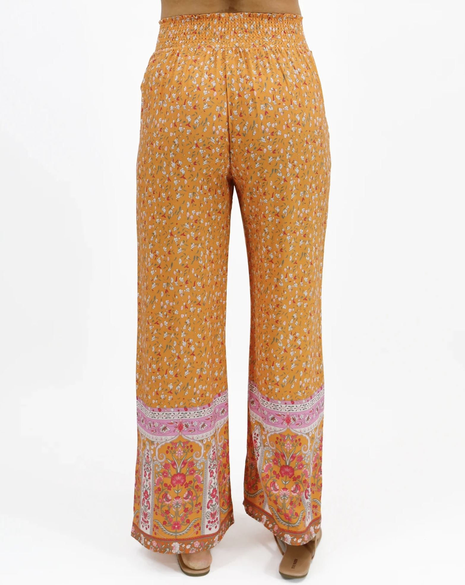 Grace & Lace Floral Wide Leg Pants