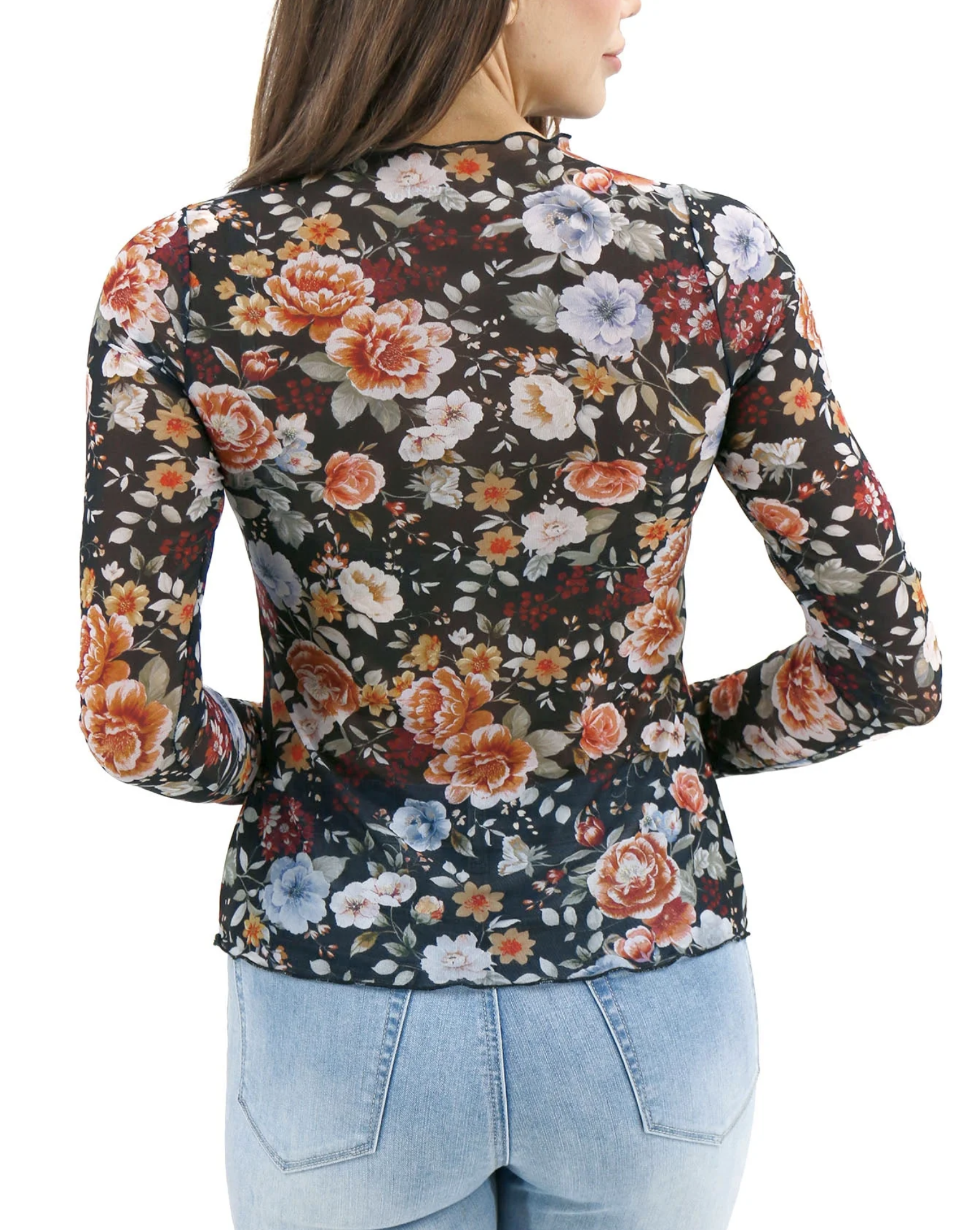 Grace & Lace Floral Mesh Top