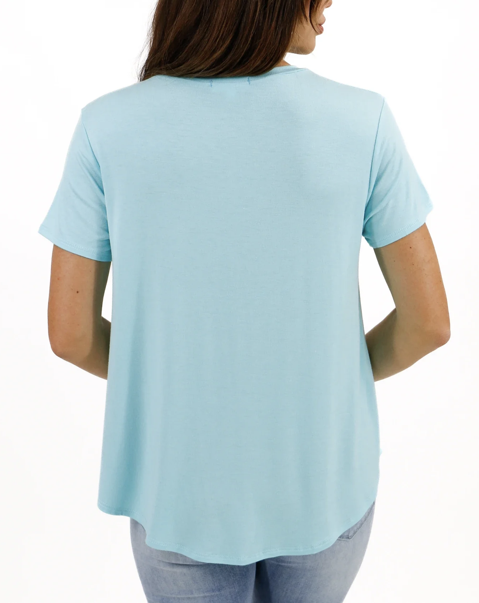 Grace & Lace Perfect Pocket Tee Coastal Blue