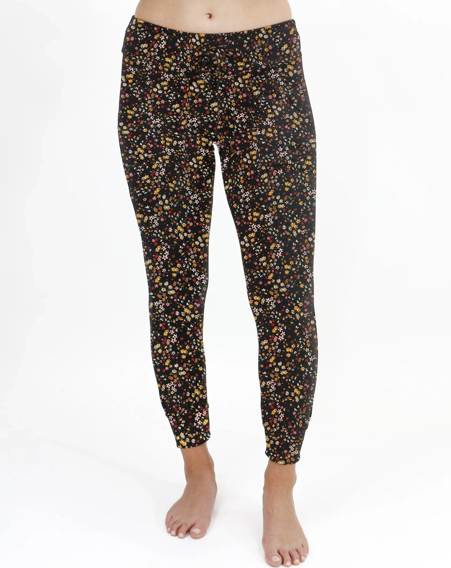 Grace & Lace Summer Weight Live-In Loungers aka Loggers Ditsy Floral