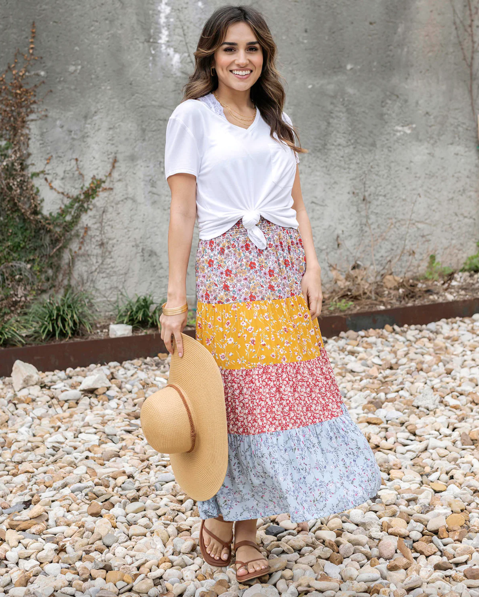 Grace & Lace Go-To Tiered Skirt