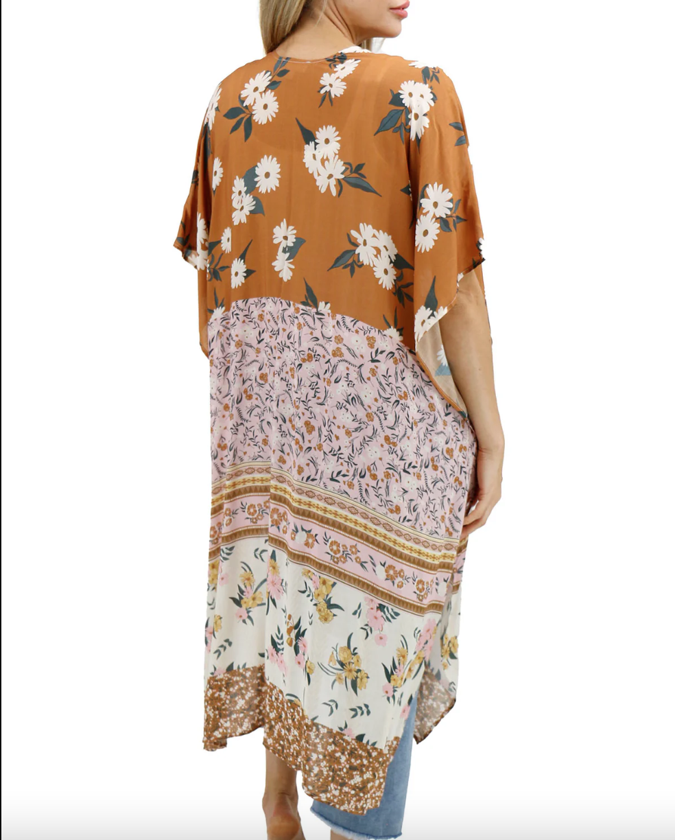 Grace & Lace Floral Boho Duster Kimono