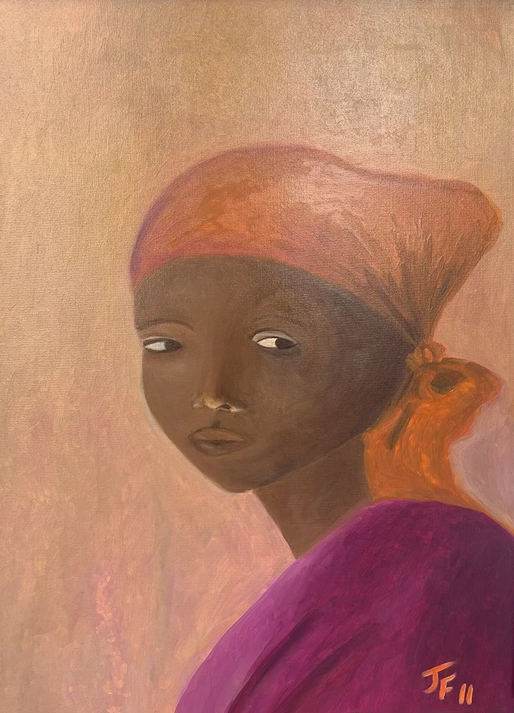 The Girl in Orange Headwrap