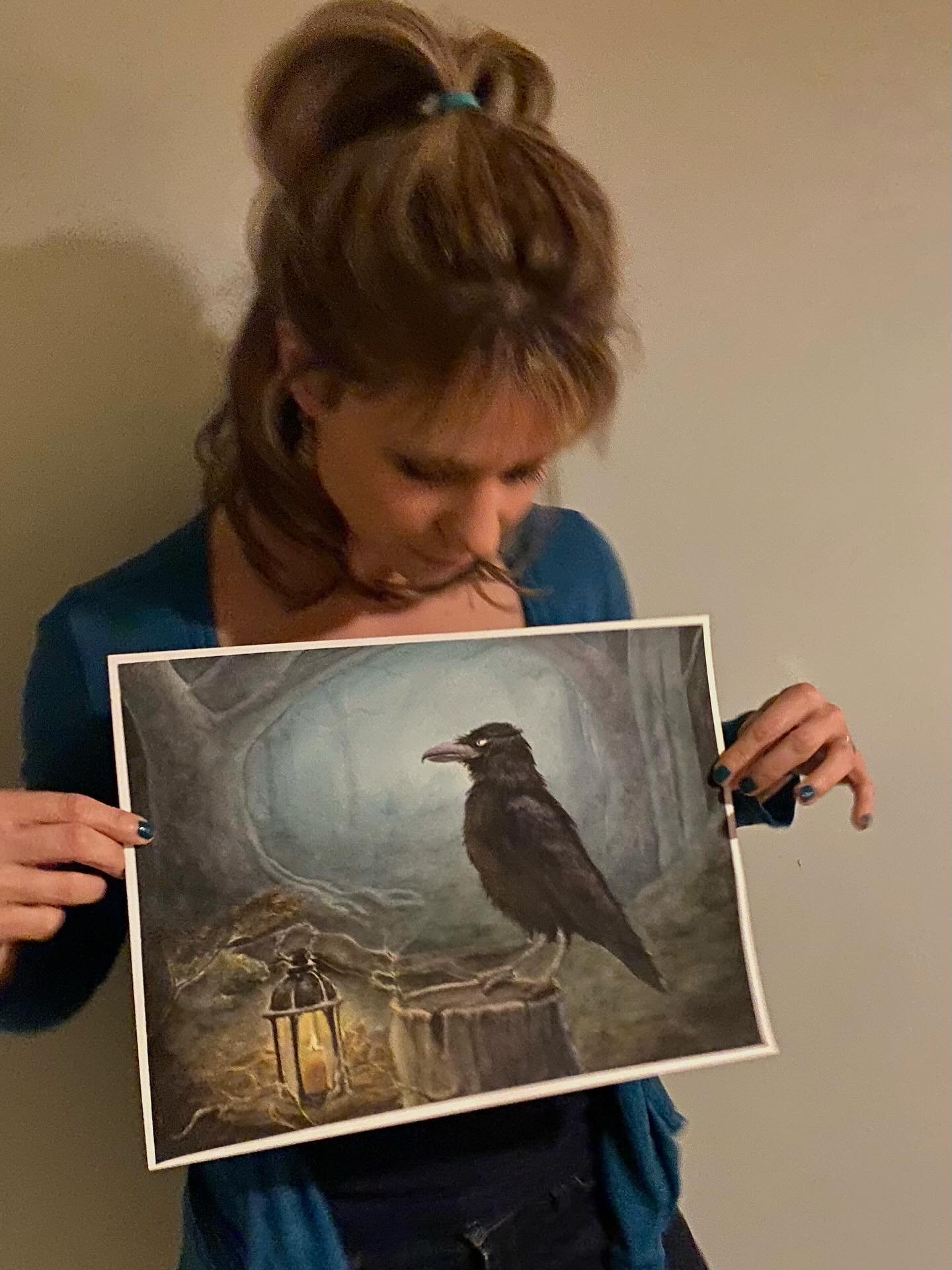 Some of my November art so far&hellip; 🖼️🐦&zwj;⬛ I thought I&rsquo;d created more than that! But obviously not. Been hit with my son&rsquo;s preschool germs once again this week so I&rsquo;ve lost my evening art slots 🦠👎 Lots of new designs ready