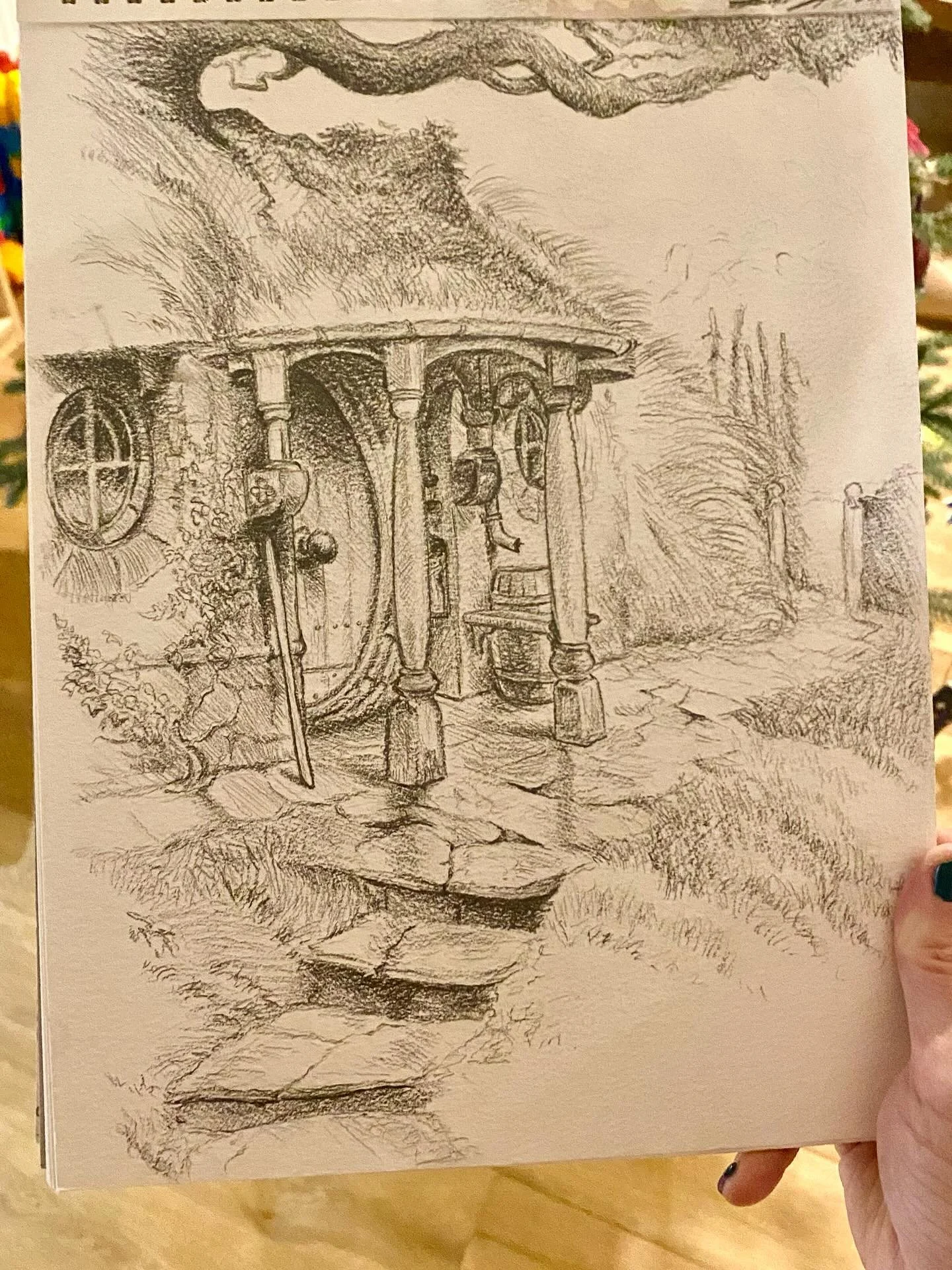 Lord of the Rings fan art in the style of John Howe! ✏️This is my January downtime art - so so relaxing 😌. And currently watching all the bonus features 🤓. So good. Every time we watch it I wish I could be part of it. Have you seen them? The Mumaki