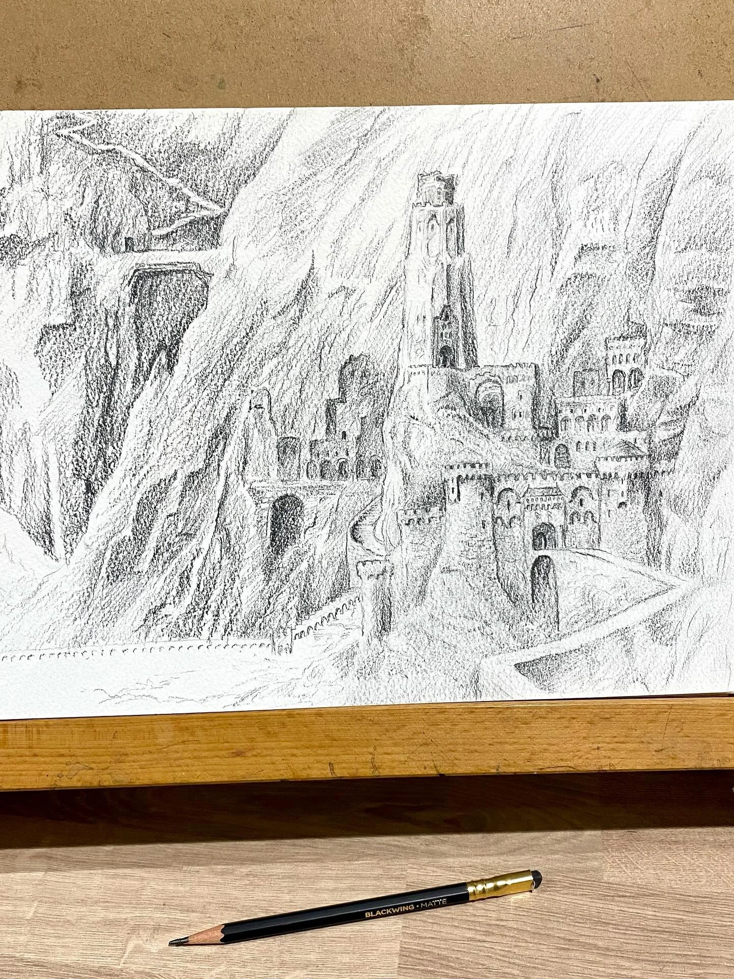 Sharing my LOTR sketchbook one last time (until I finish the Rohan piece) and whilst I haven&rsquo;t got any new watercolours to share this week! ✏️ Filling an old watercolour sketchbook with Lord of the Rings fan art ✏️ #lordoftherings #lordoftherin