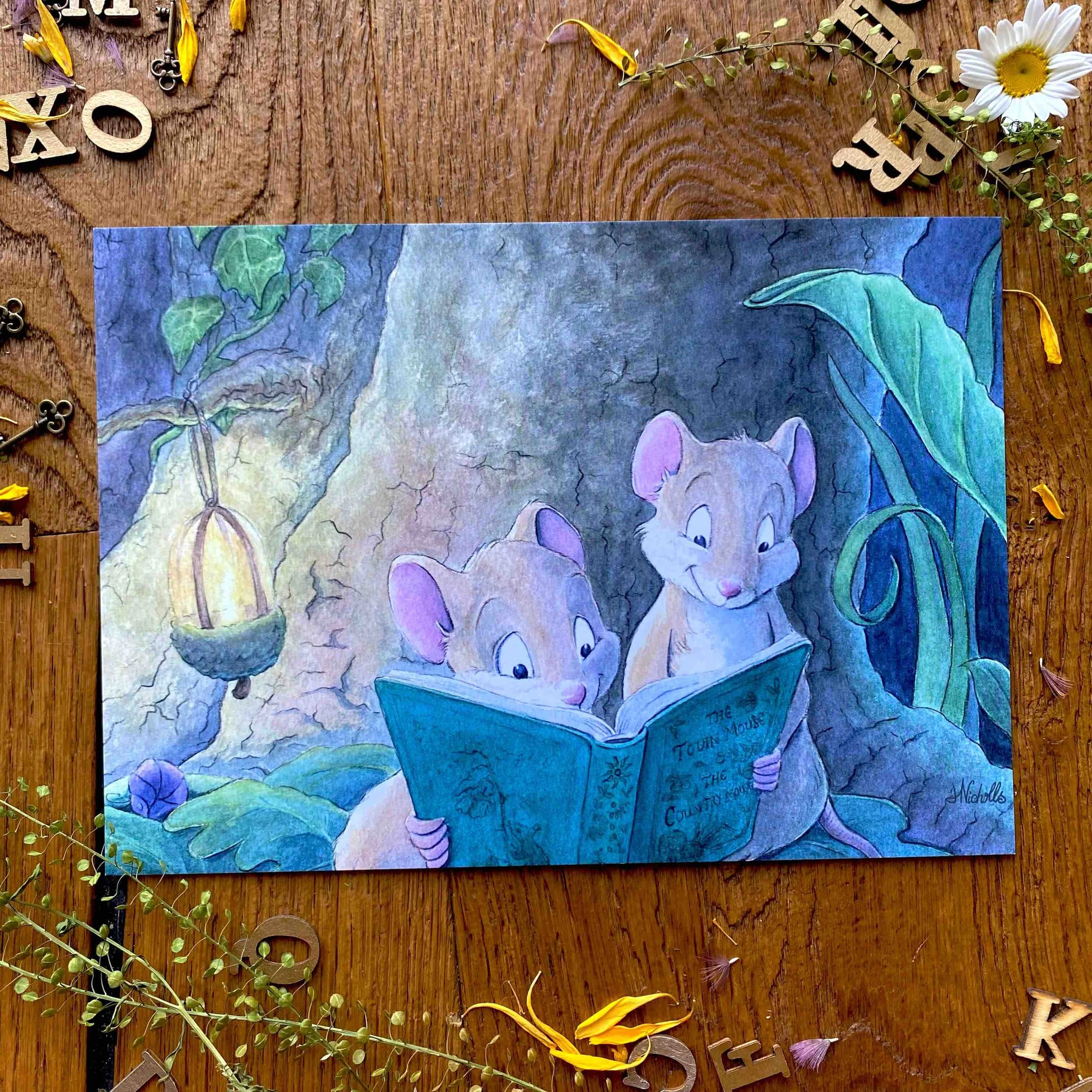 mice-reading-acorn-lantern-a5-print.jpeg