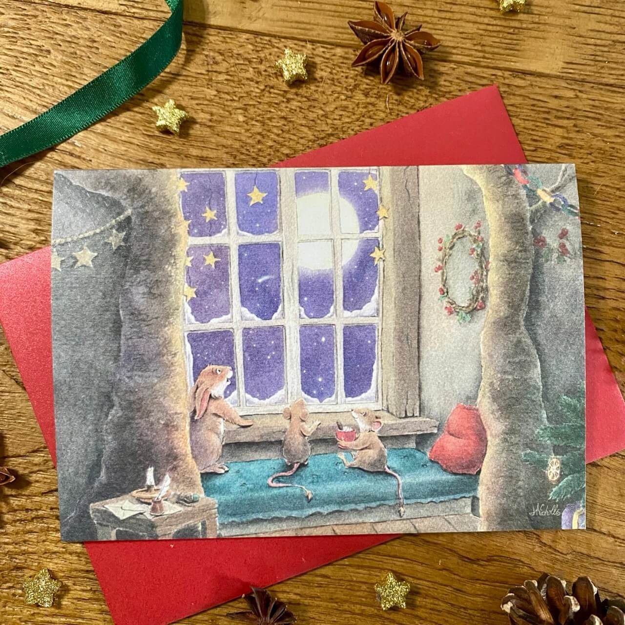 Christmas Eve Window Christmas Card