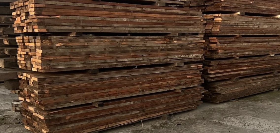 DOUGLAS FIR 2” x 8” @ $1.85 a ft.   -   Salvaged from the Interior of a Military Base. 40 plus years old.