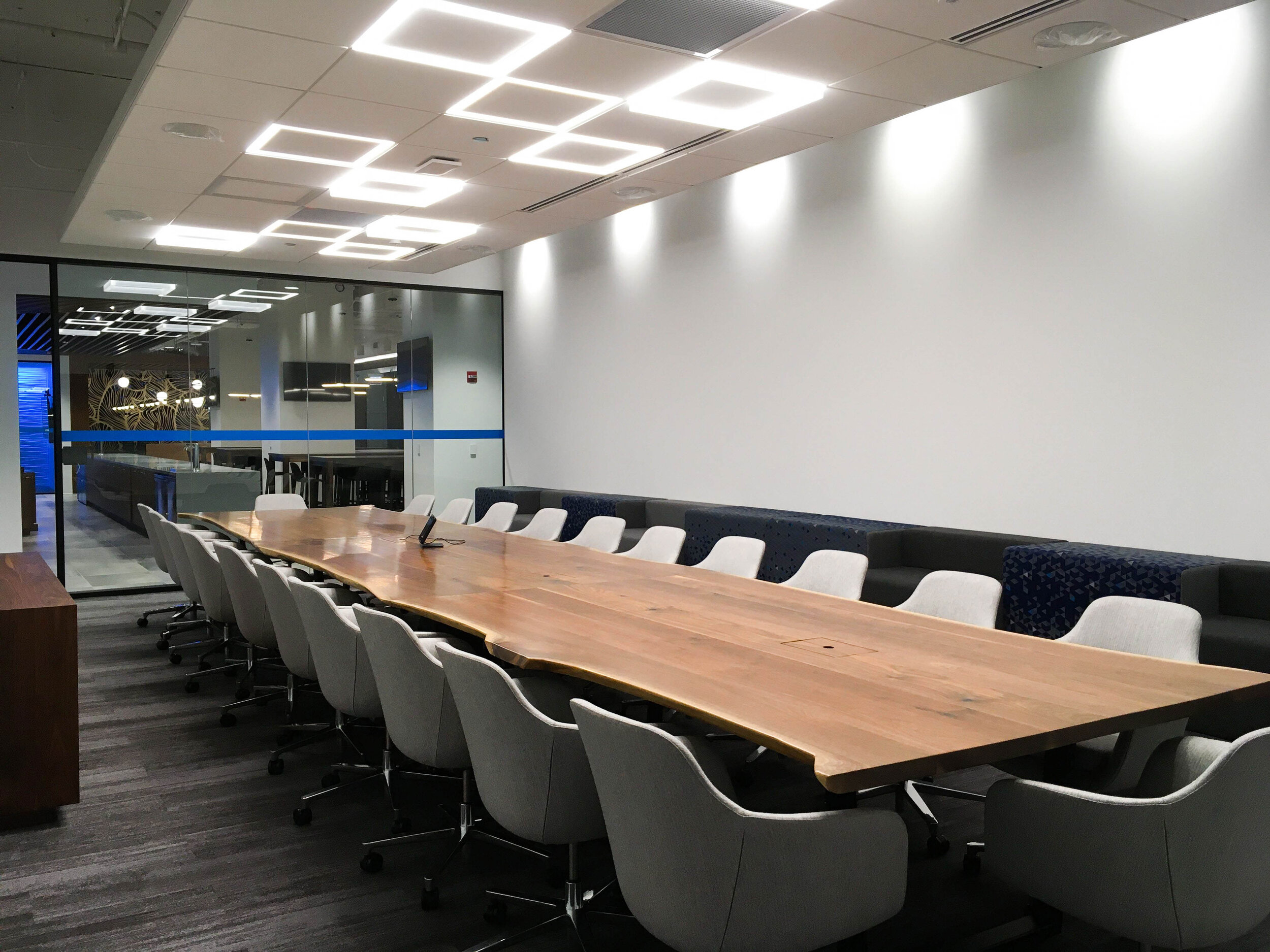 Live edge, urban walnut conference table