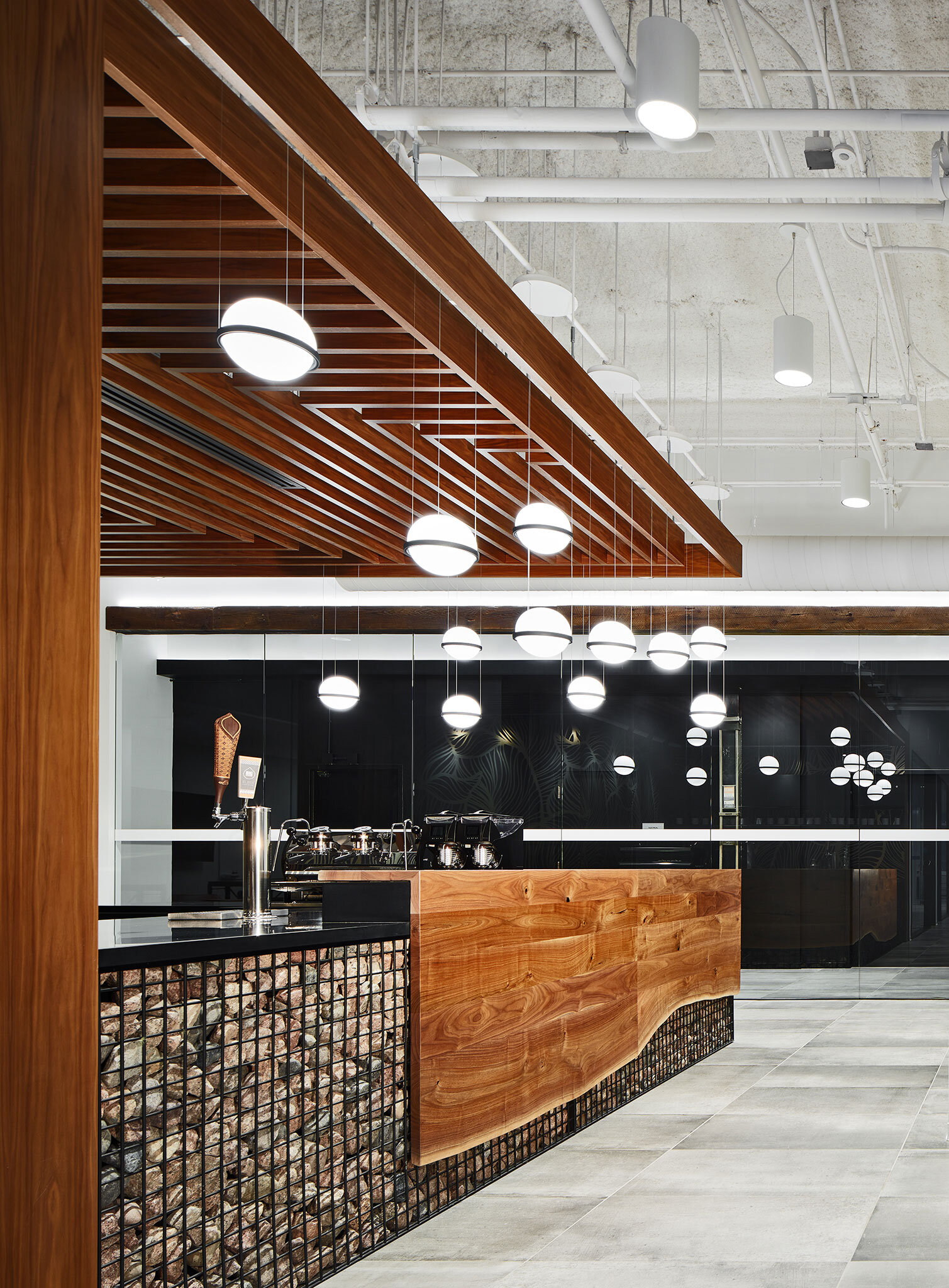 Urban walnut counter top + accent panel + dropside