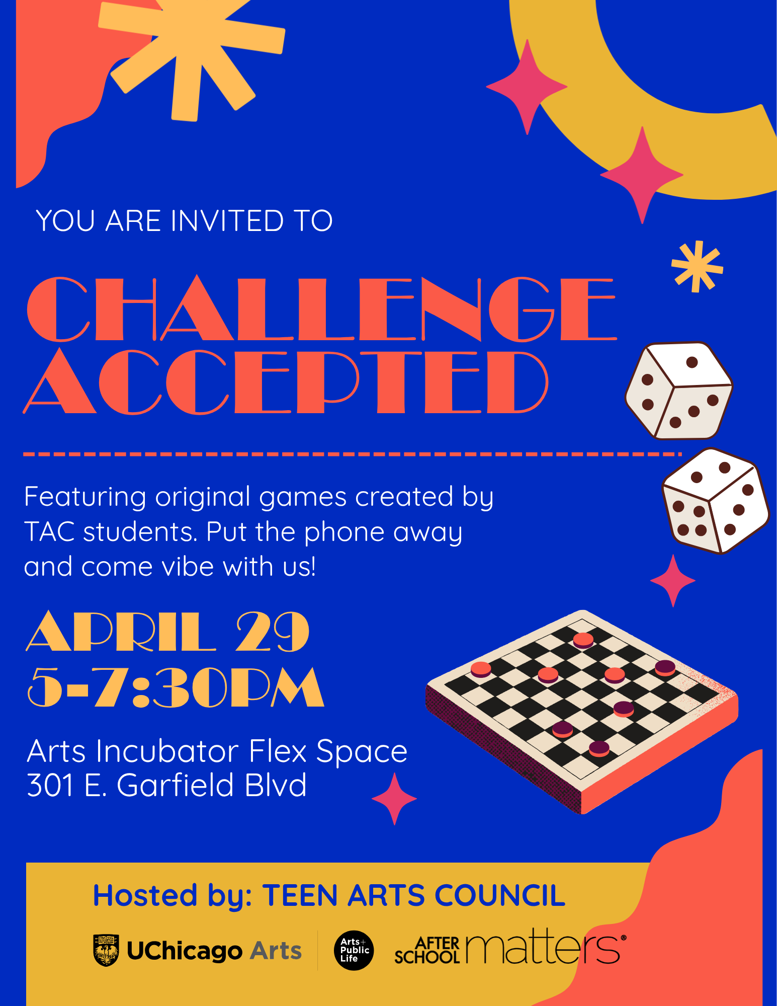 Challenge Accepted! Teen Arts Council Game Night