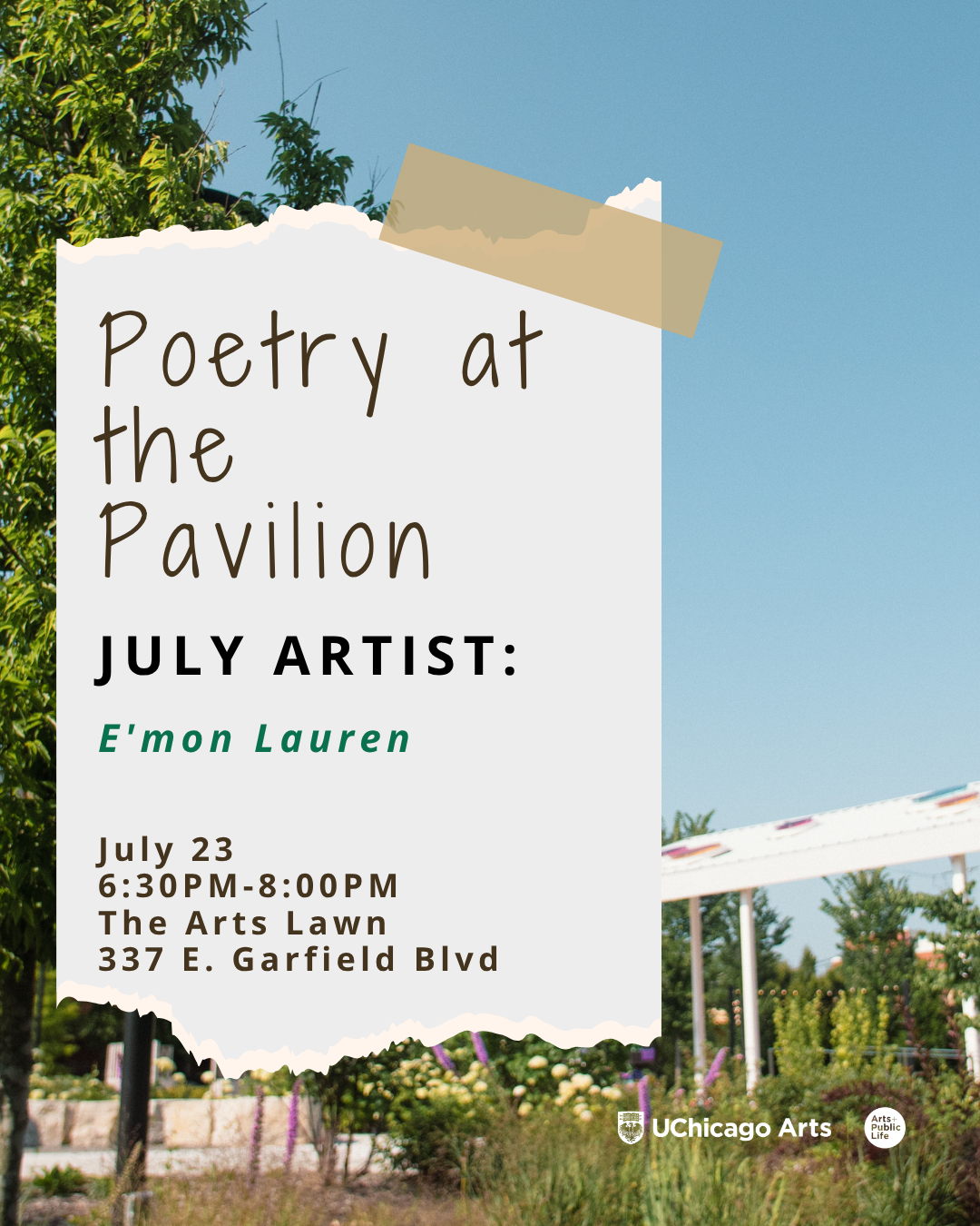 Poetry at the Pavilion
