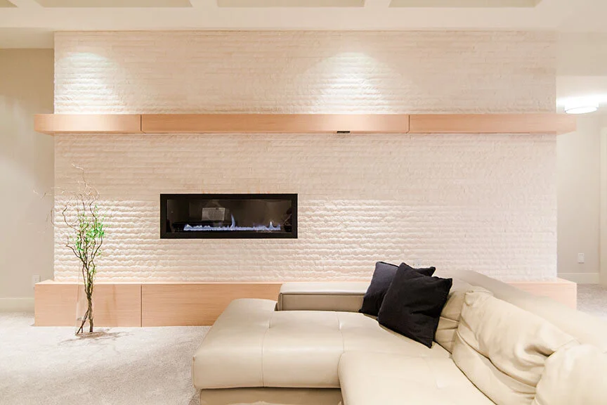 Walk-in wine room — Loop Interior Design Inc.