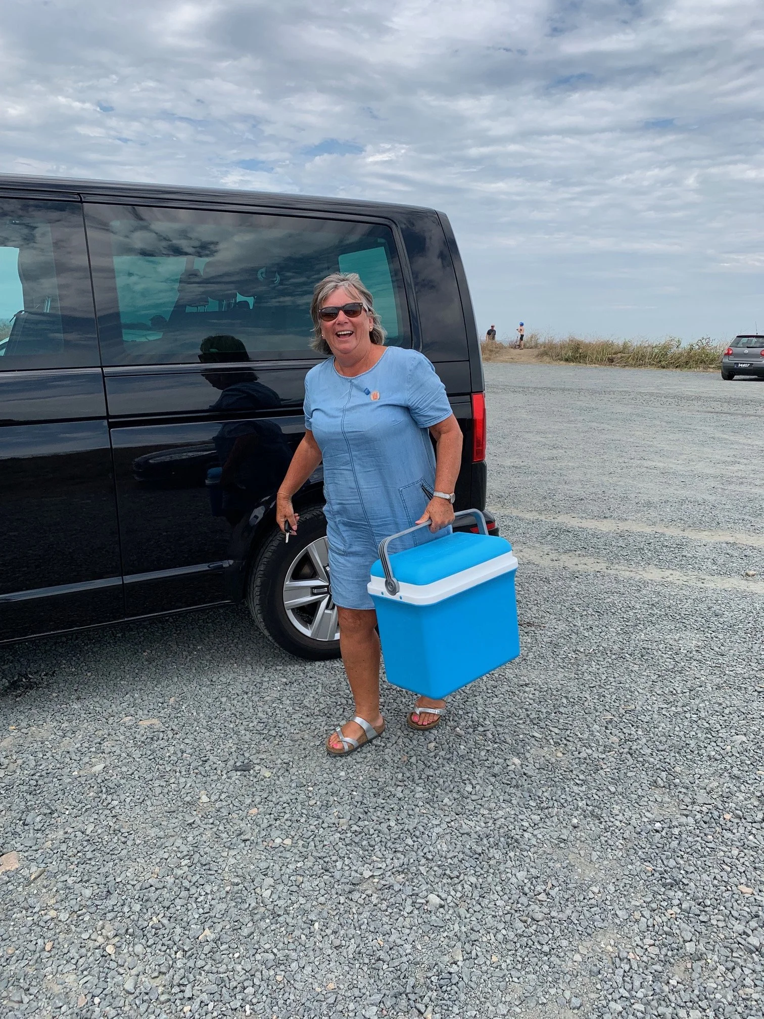Rachel with treats for her tour guests