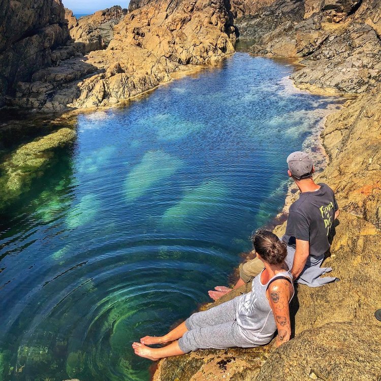 Venus Pool natural rock pool on Lihou Island