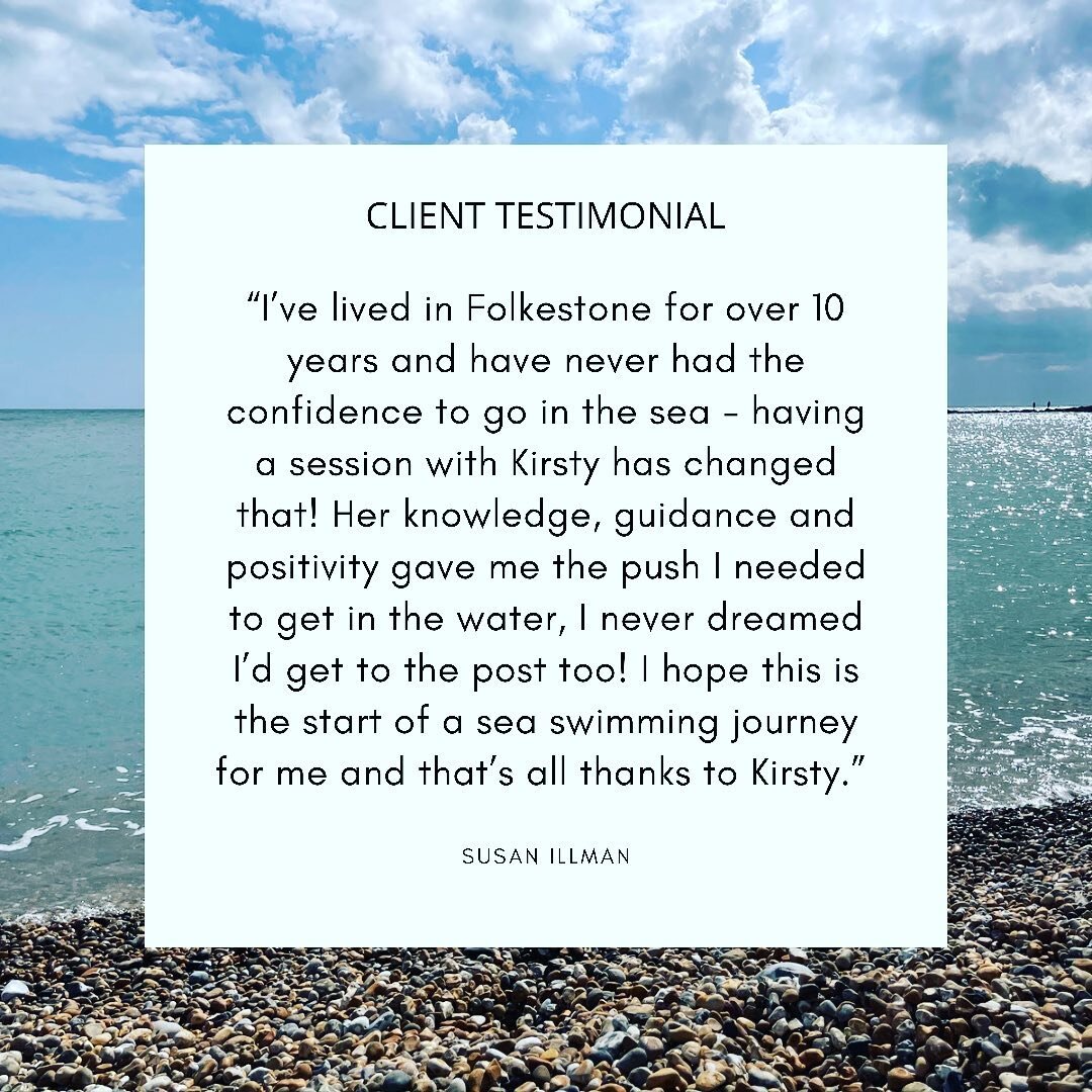 Susie did so amazing on Tuesday! The transformation was incredible. Thanks for the lovely review. Seas the day! 🌊❤️😎
&bull;
&bull;
&bull;
&bull;
&bull;
#wildswimming #seaswimming #seaswimcoach #seaswimminguk #vitaminsea #folkestone #sandgate #kent