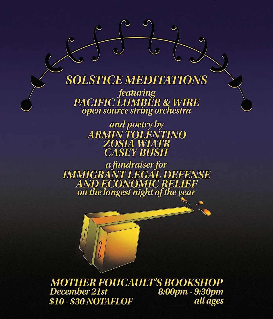  Winter Solstice Meditations on Unity featuring Pacific Lumber & Wire (open source string orchestra): A Fundraiser 