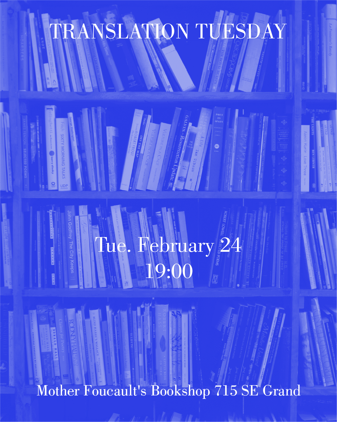 Translation Tuesday at Mother Foucault's!