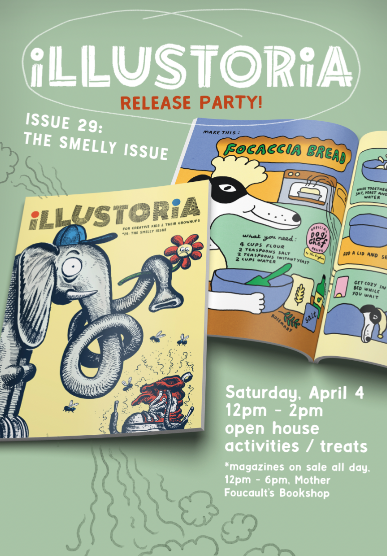 Illustoria magazine release Party!