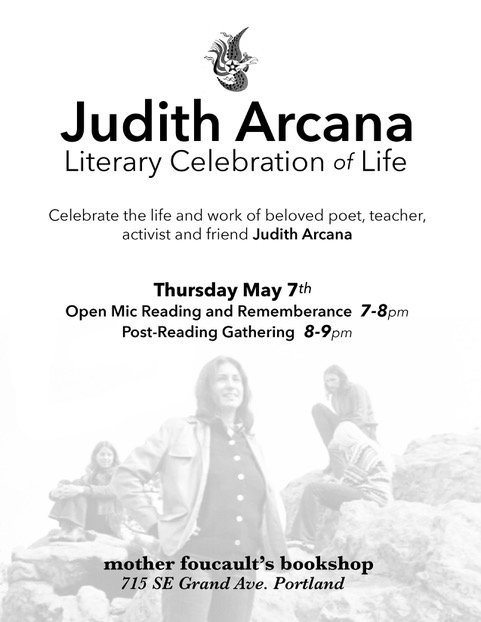 Judith Arcana - Literary Celebration of Life