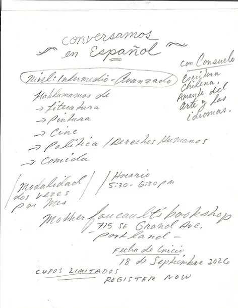 Conversamos en Español / Spanish Conversation Classes