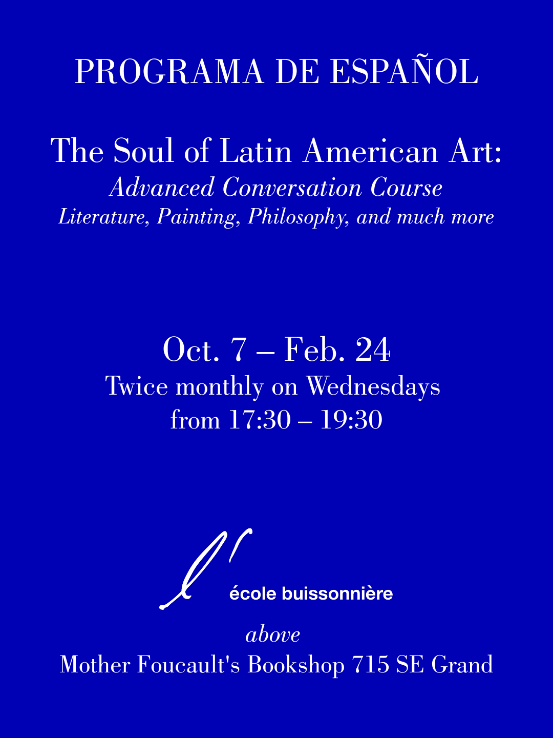 Programa de Español: The Soul of Latin American Art Advanced Conversation Course