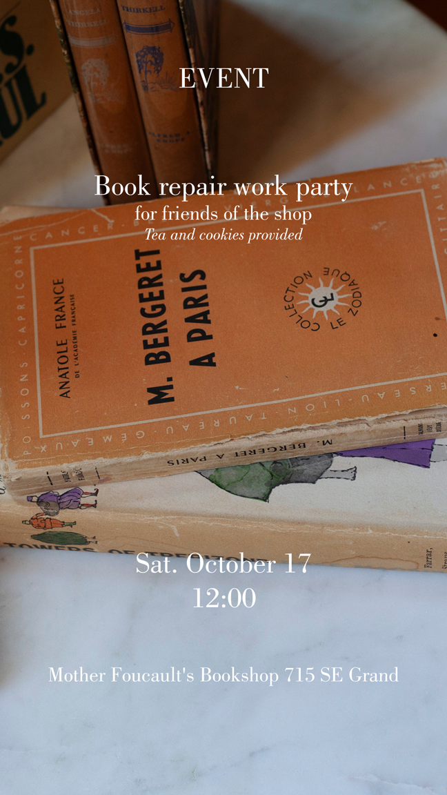 Book repair work party
