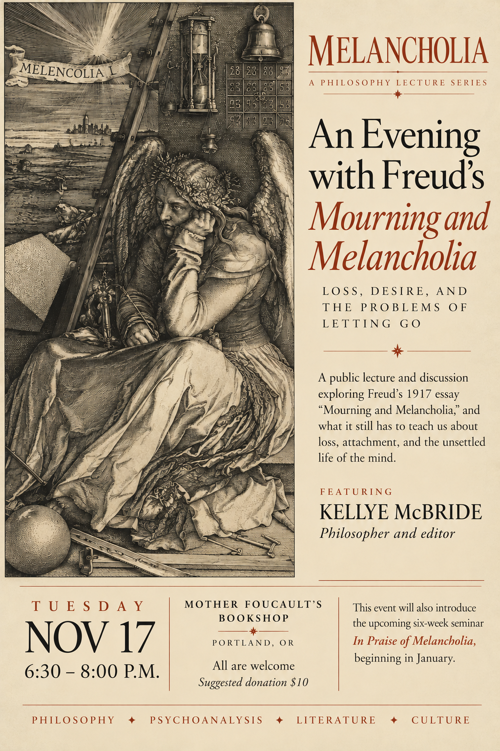 An Evening with Freud's Mourning and Melancholia