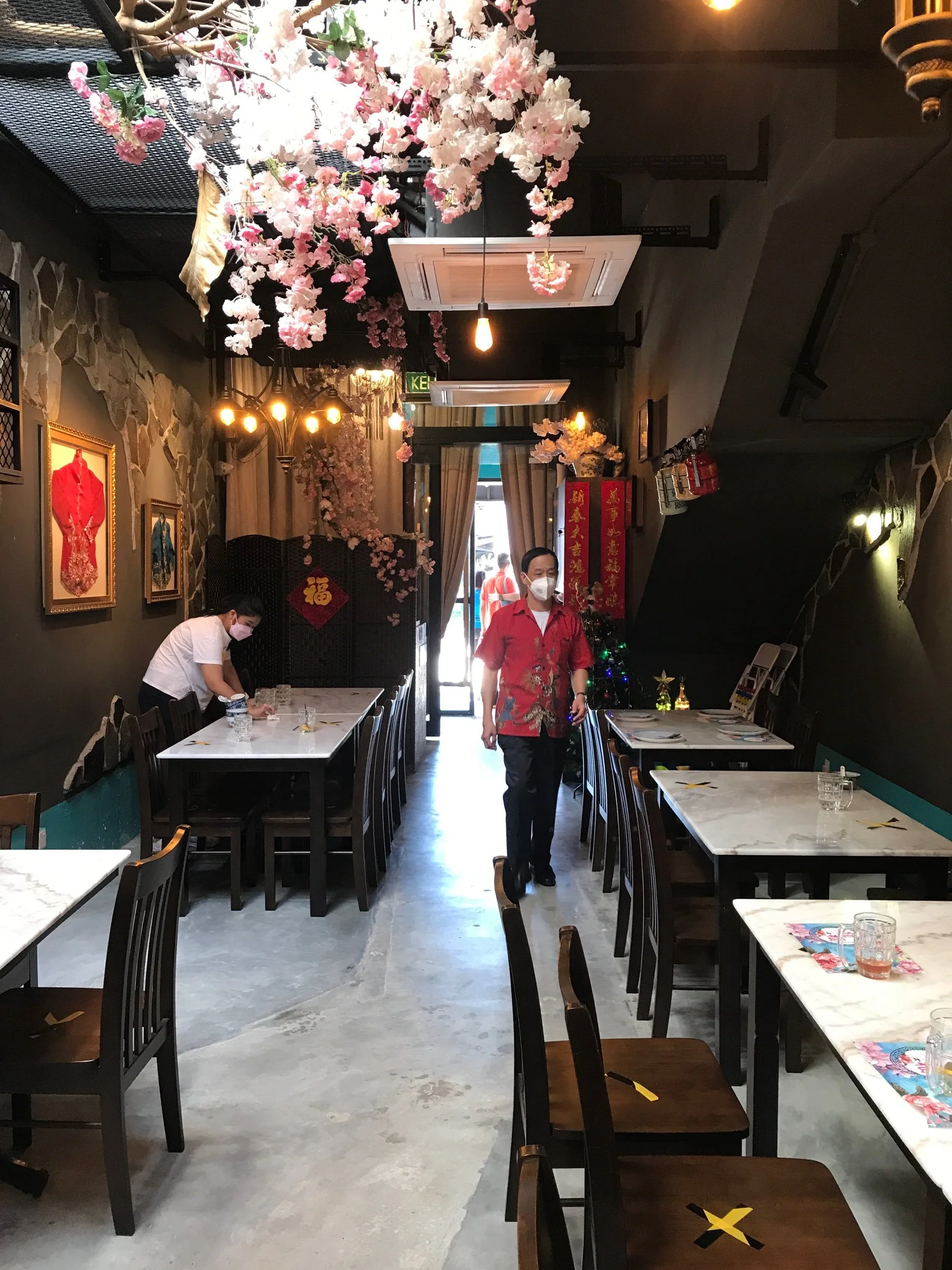 Interior  view looking out