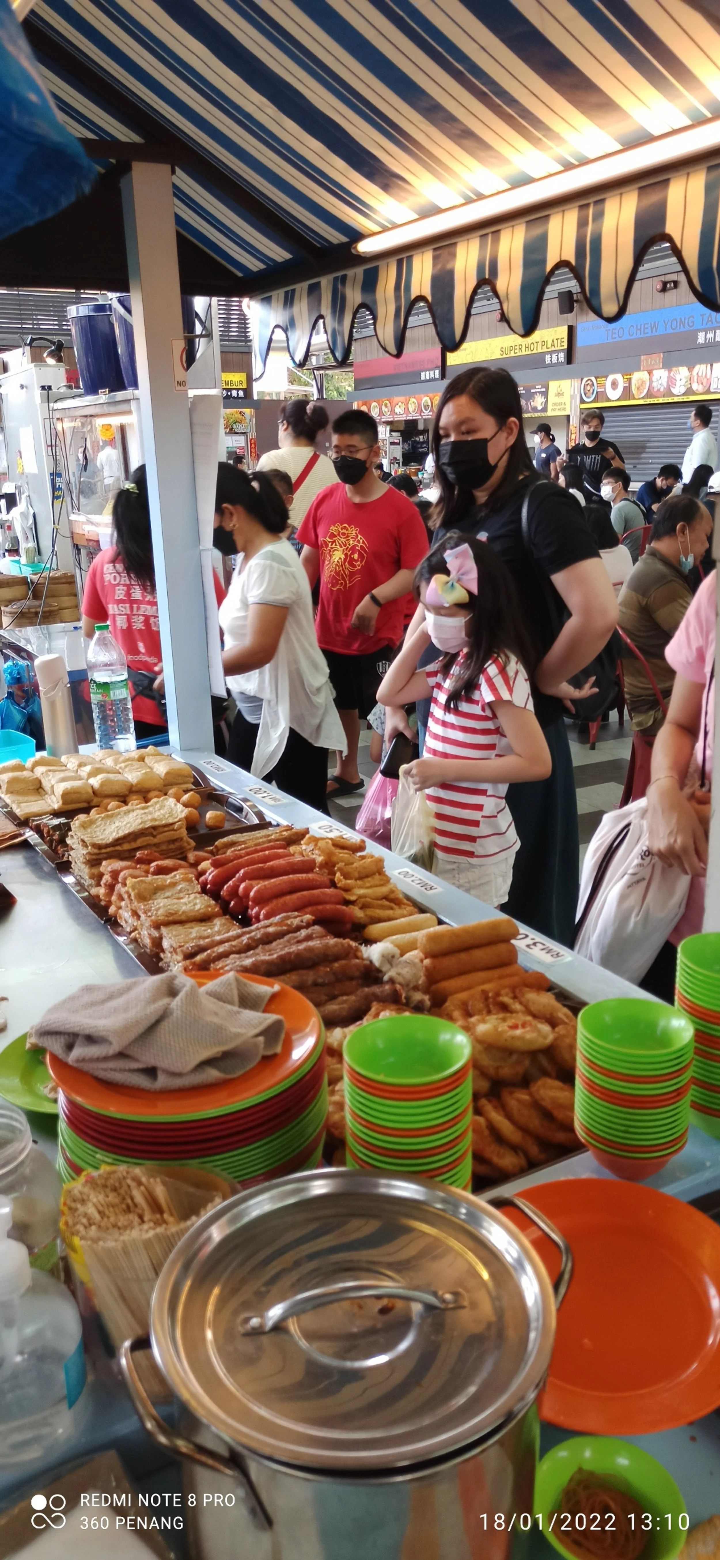 Lok Bak (prawn pork rolls) and assorted fritters