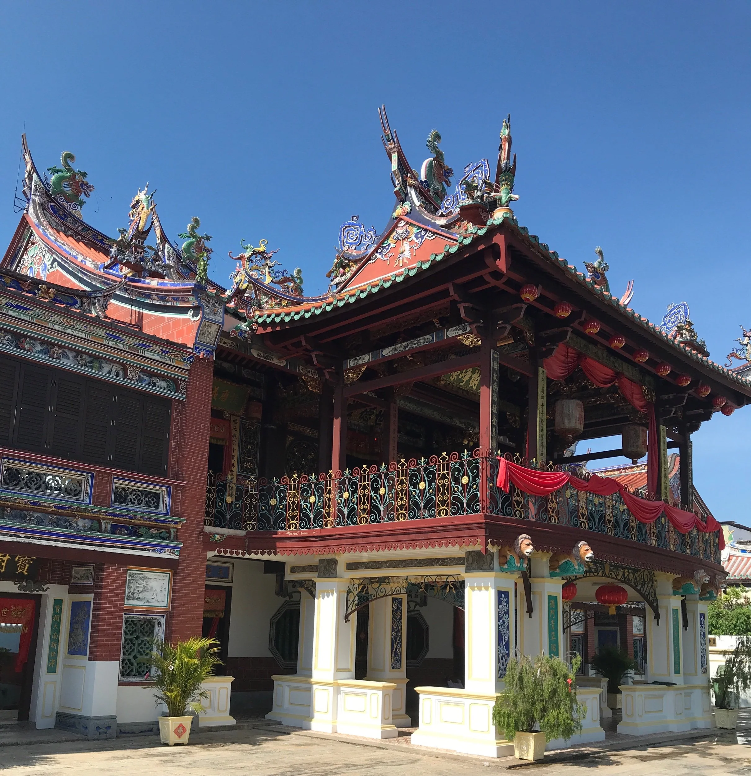 View of main building from the grounds