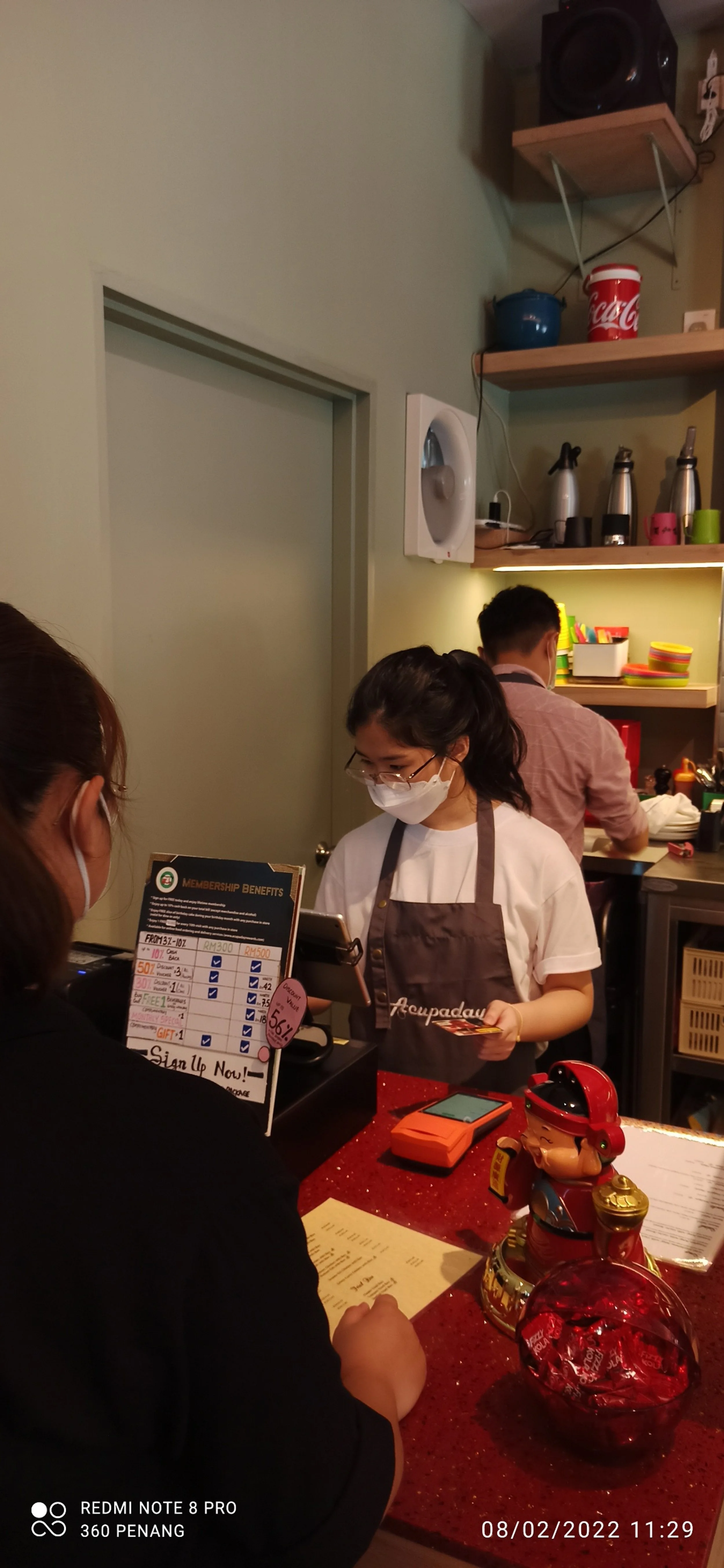 Payment counter