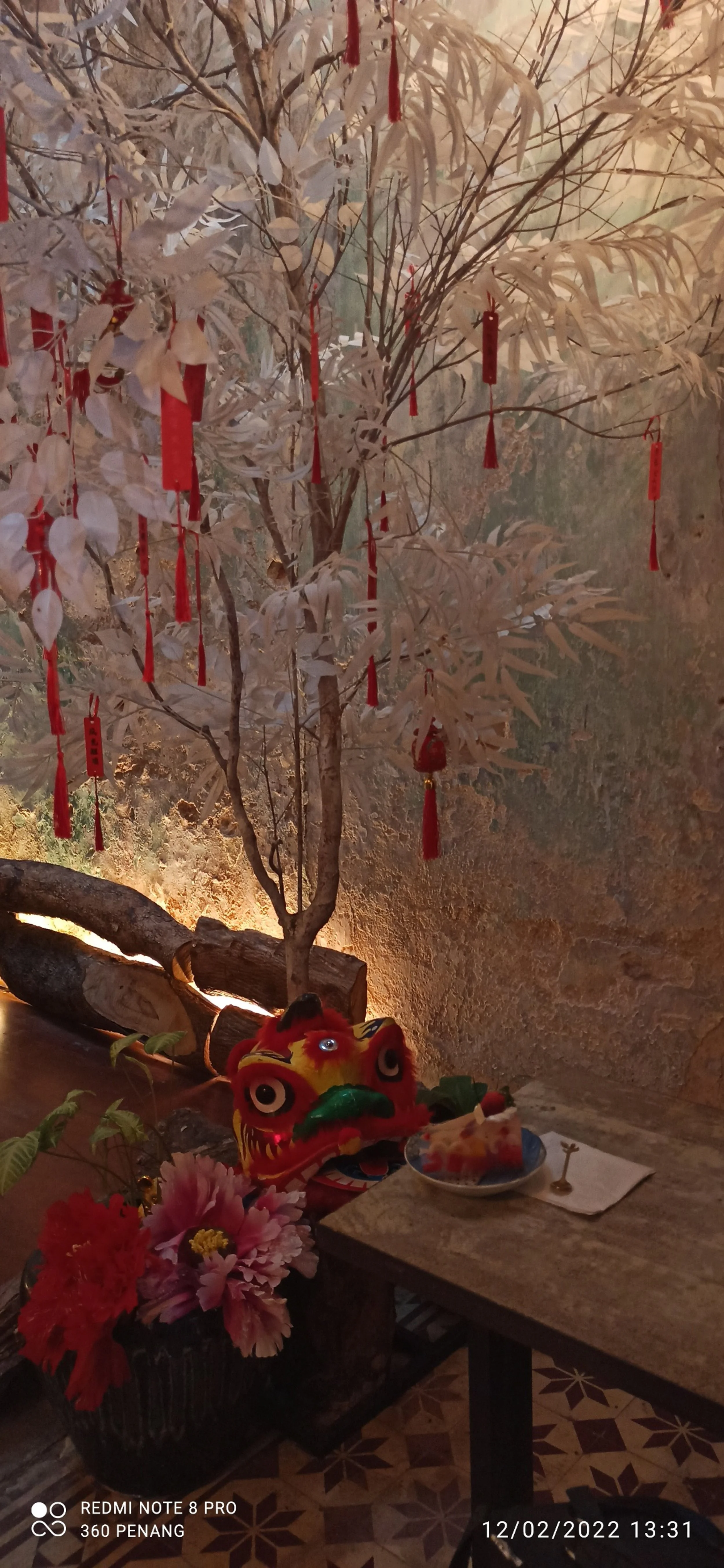 My corner table with CNY festive decorations