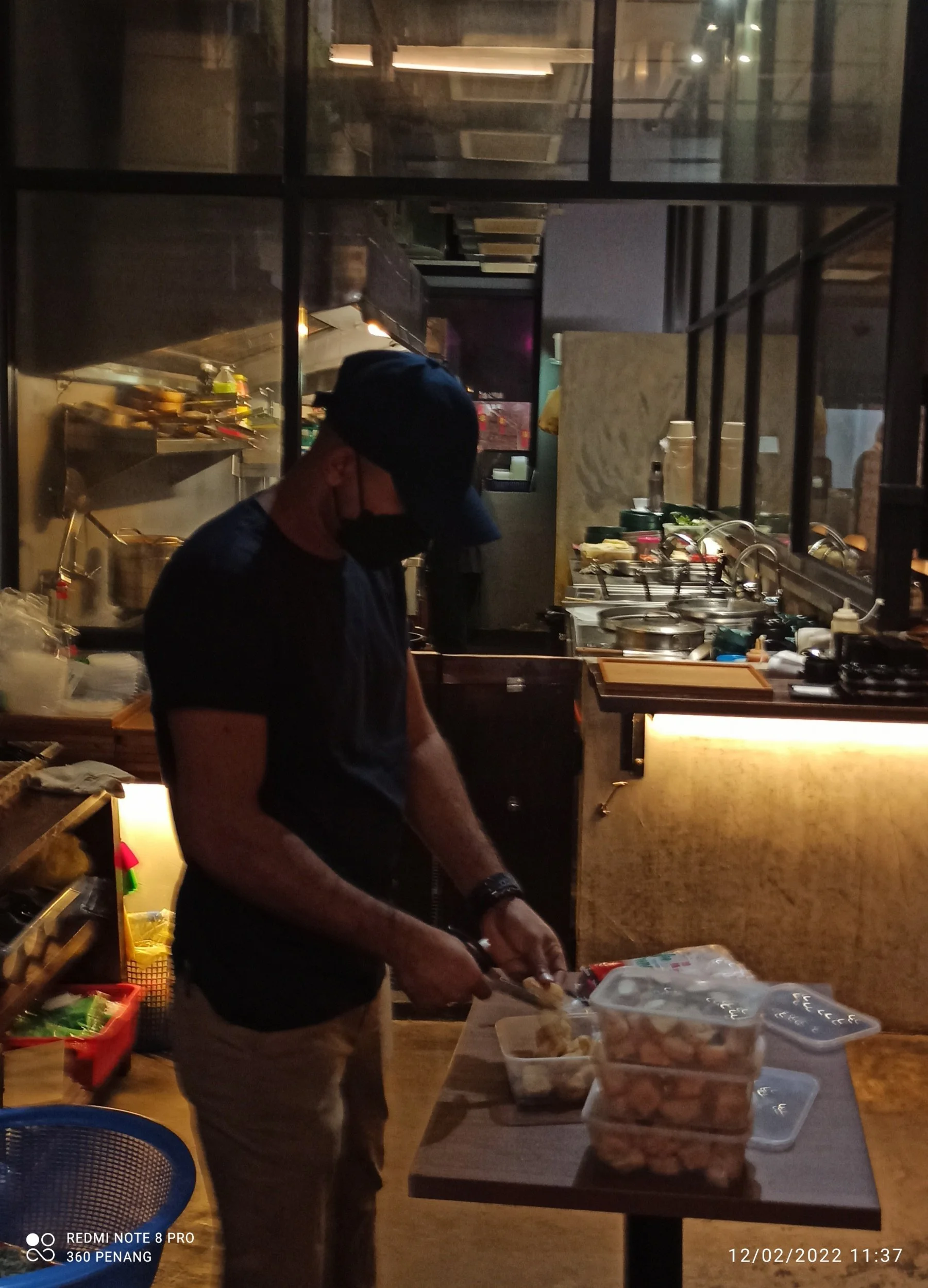 Kitchen crew at work